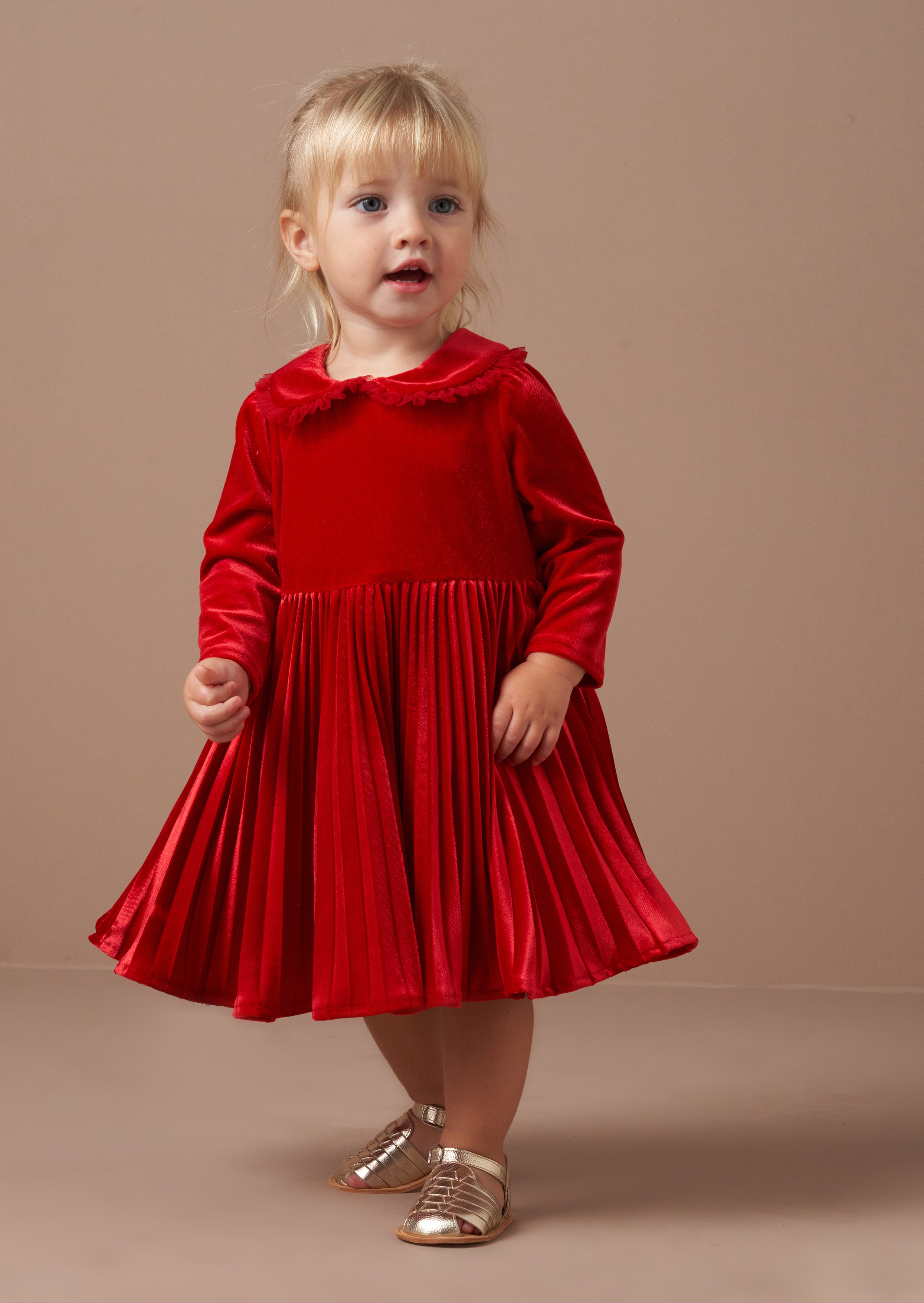 Charlotte rotes Samtkleid
