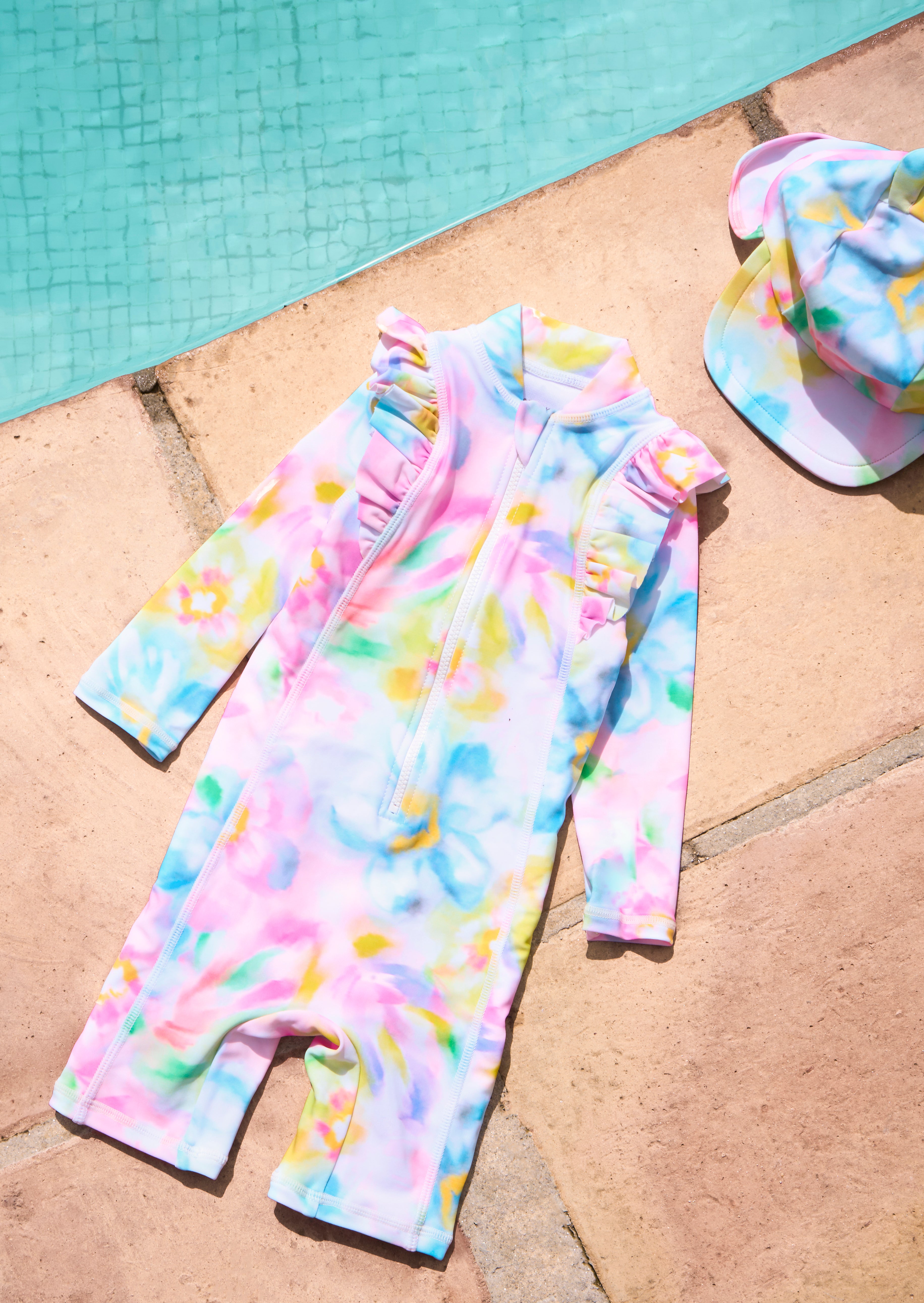 Jodie Multi Sunsafe Print Toddler Swimsuit