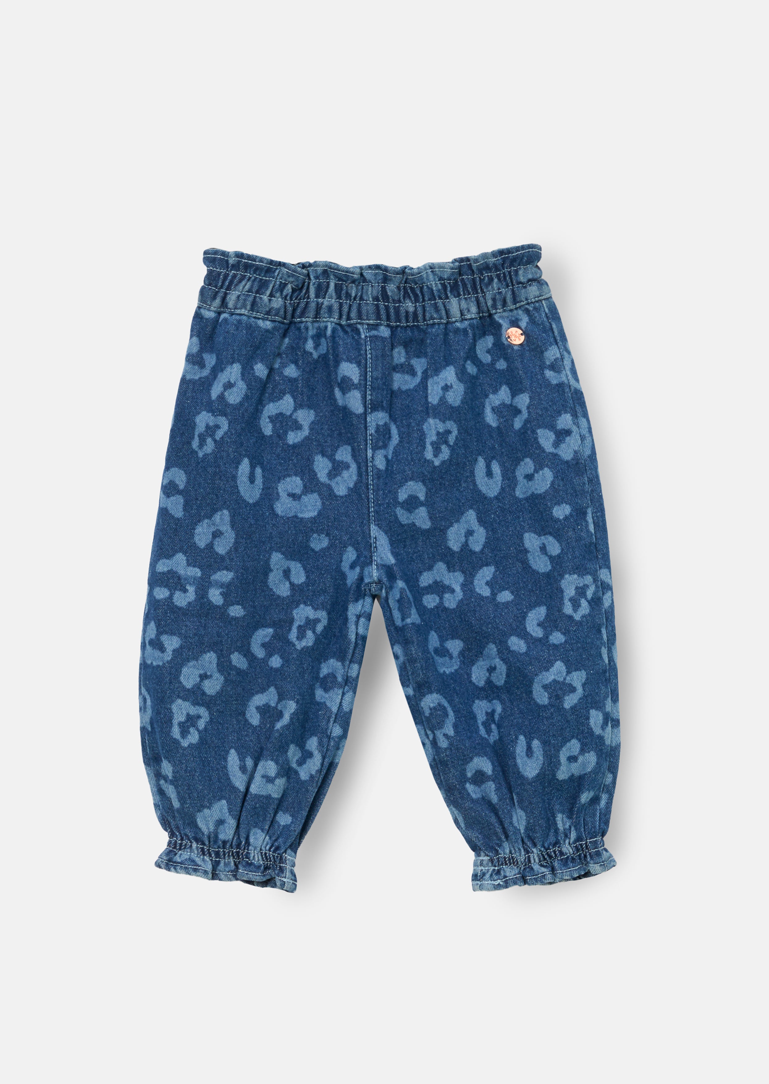 Pantalon en jean léopard Petra