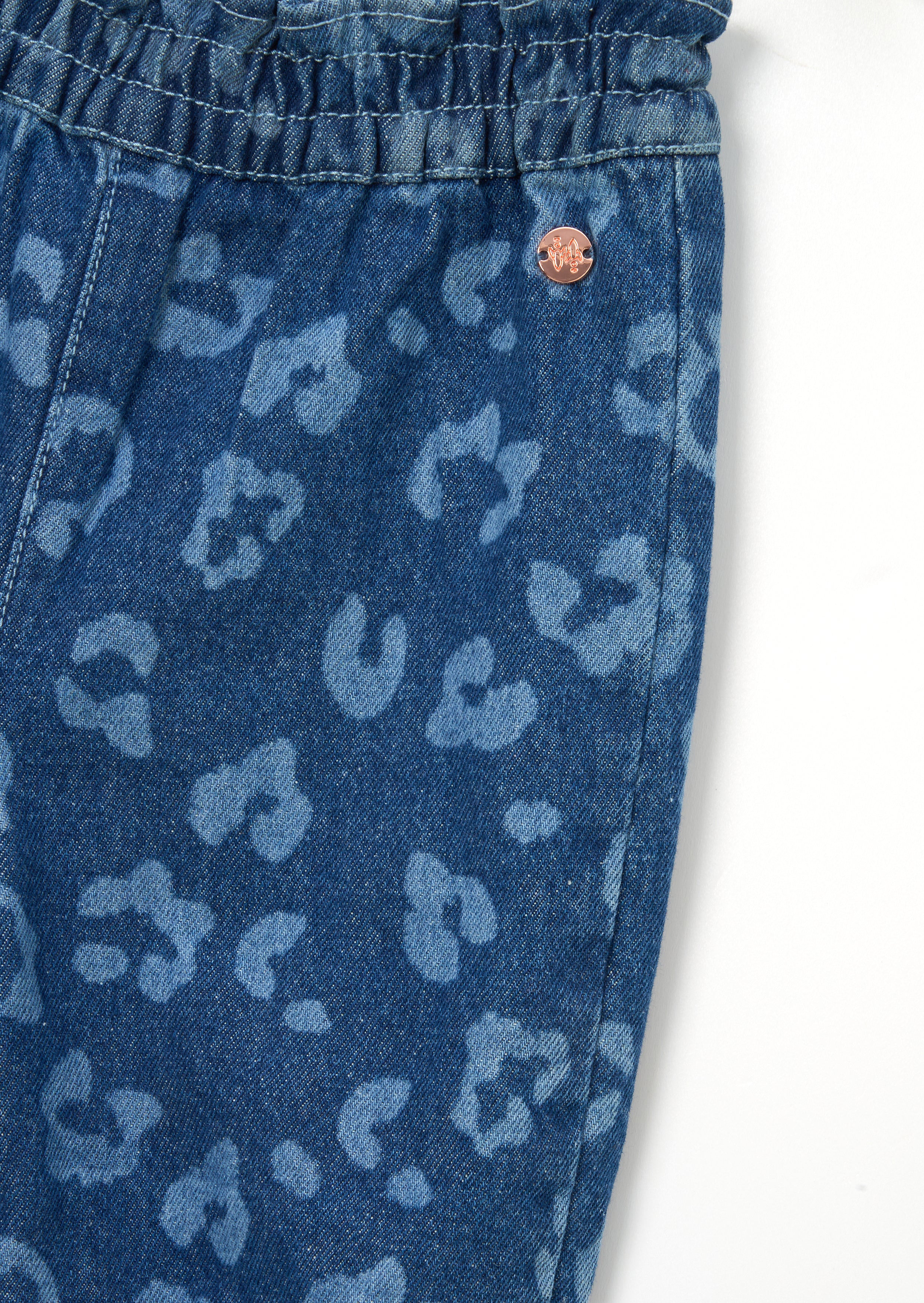 Pantalon en jean léopard Petra