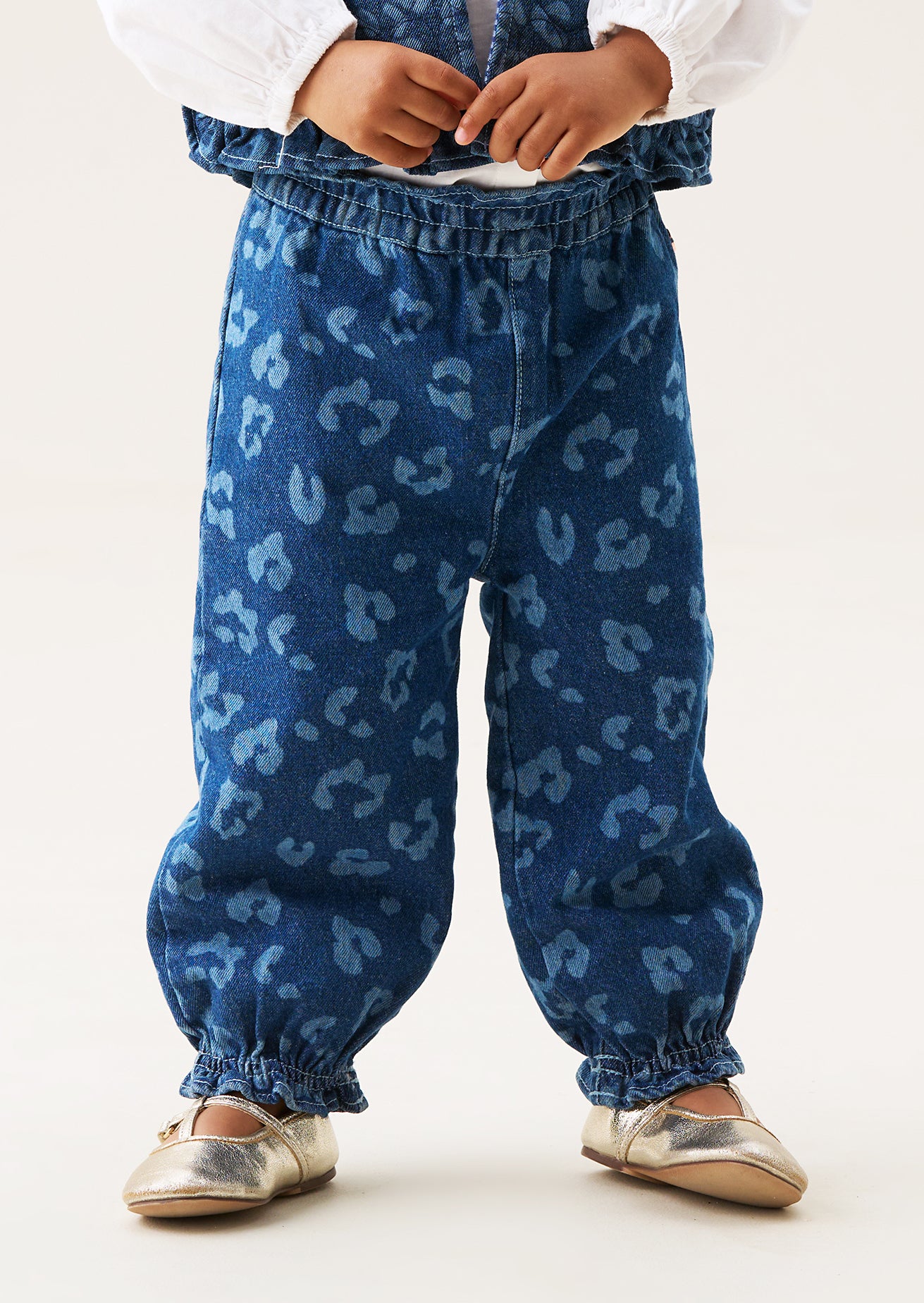 Pantalon en jean léopard Petra