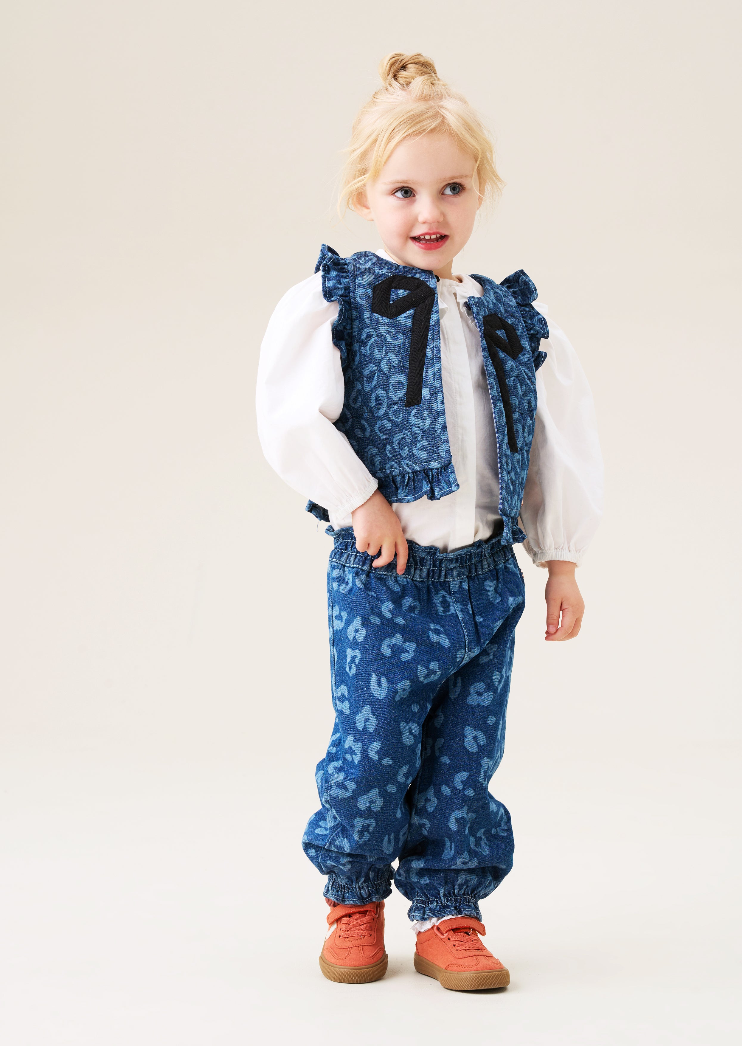 Pantalon en jean léopard Petra