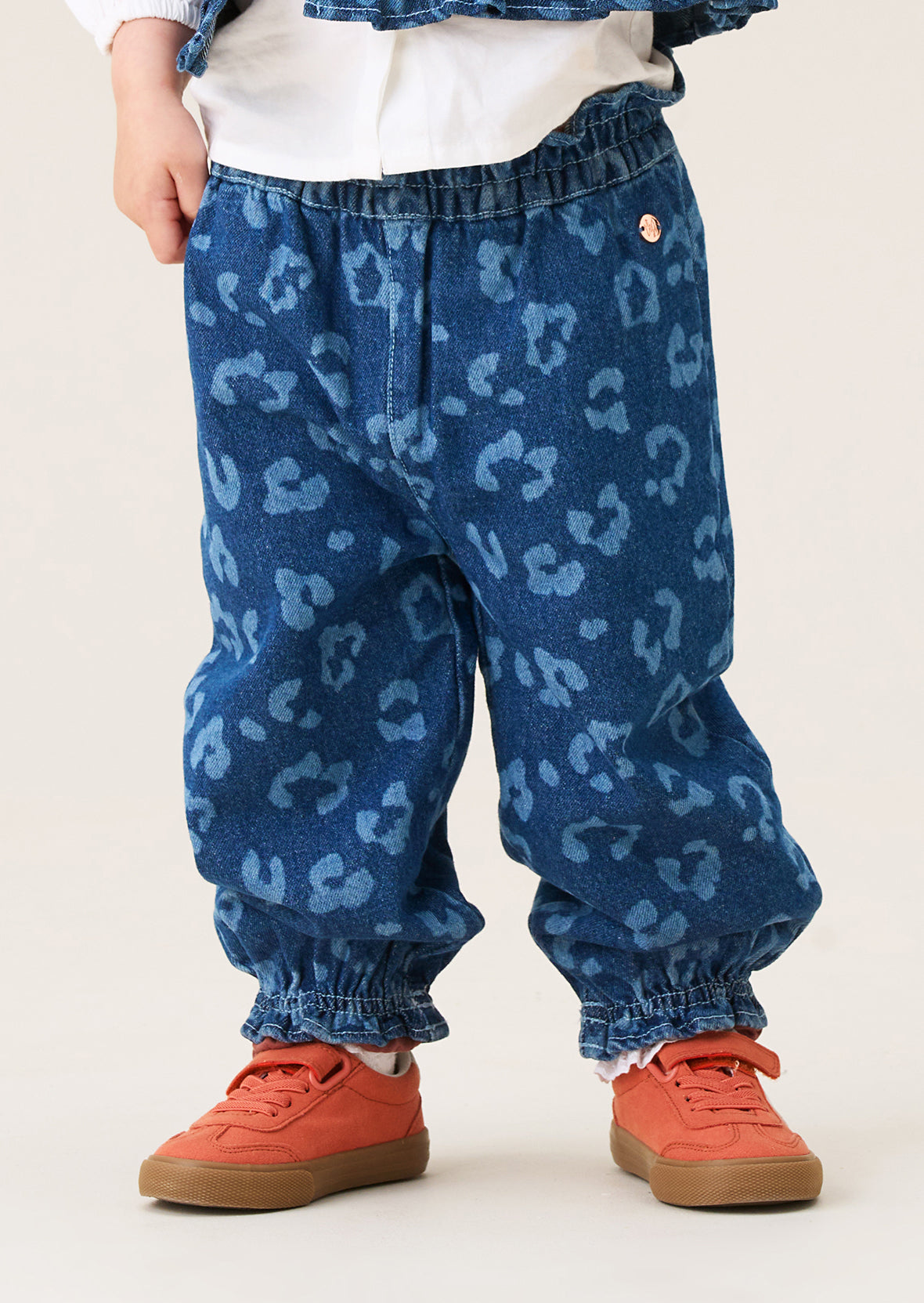 Pantalon en jean léopard Petra