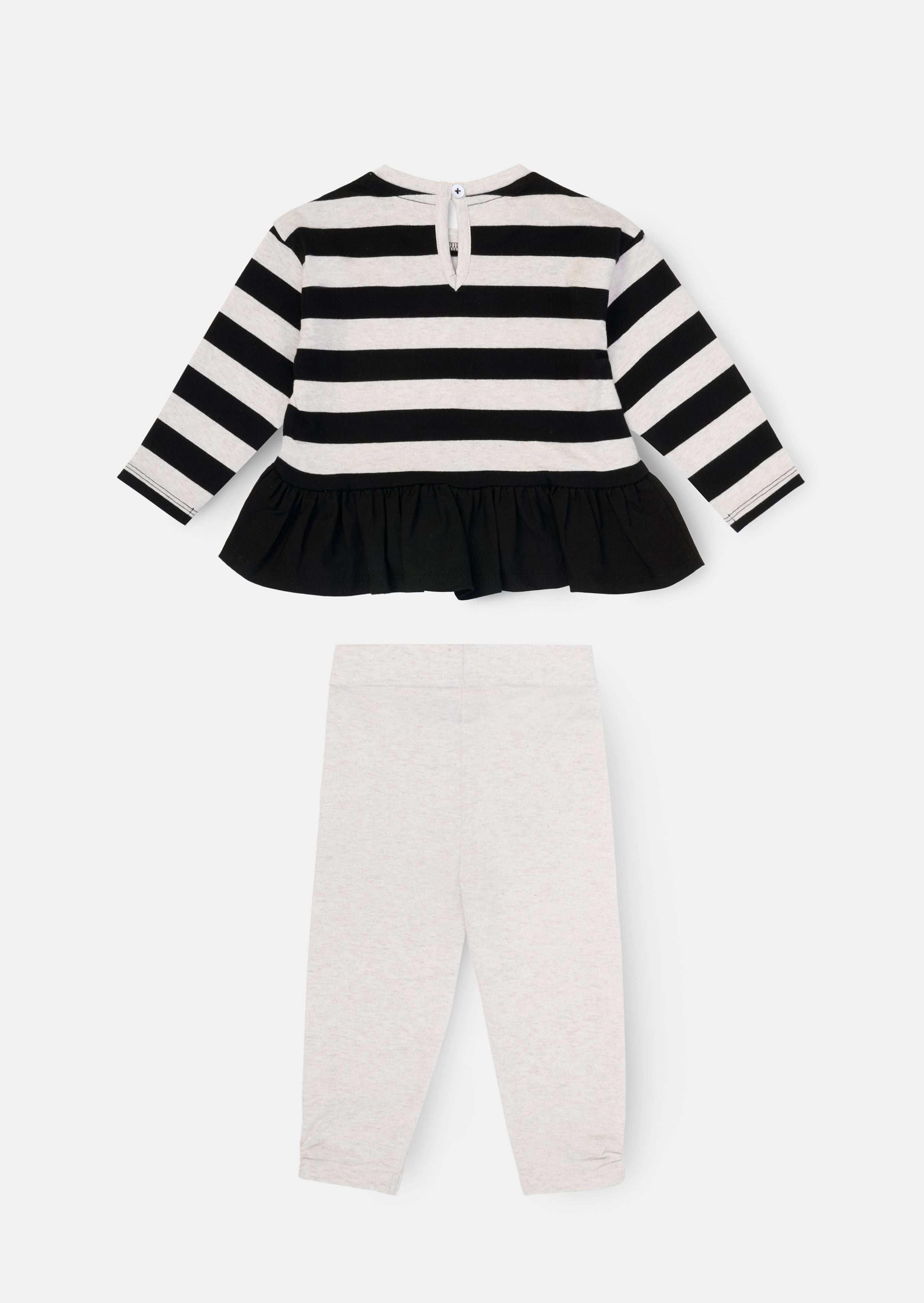Haut en jersey rayé Marley et legging à pois