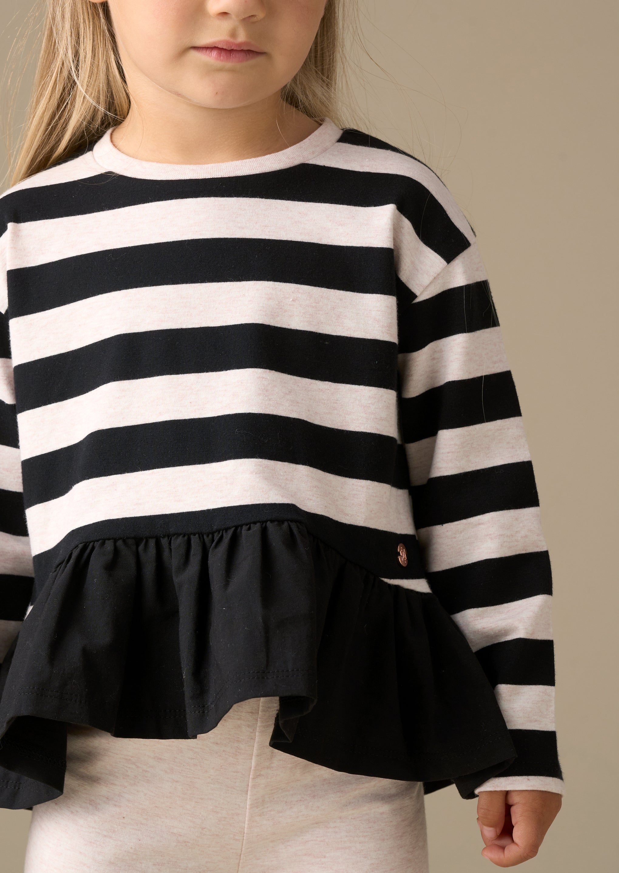 Marley Stripe Jersey Top And Spot Legging