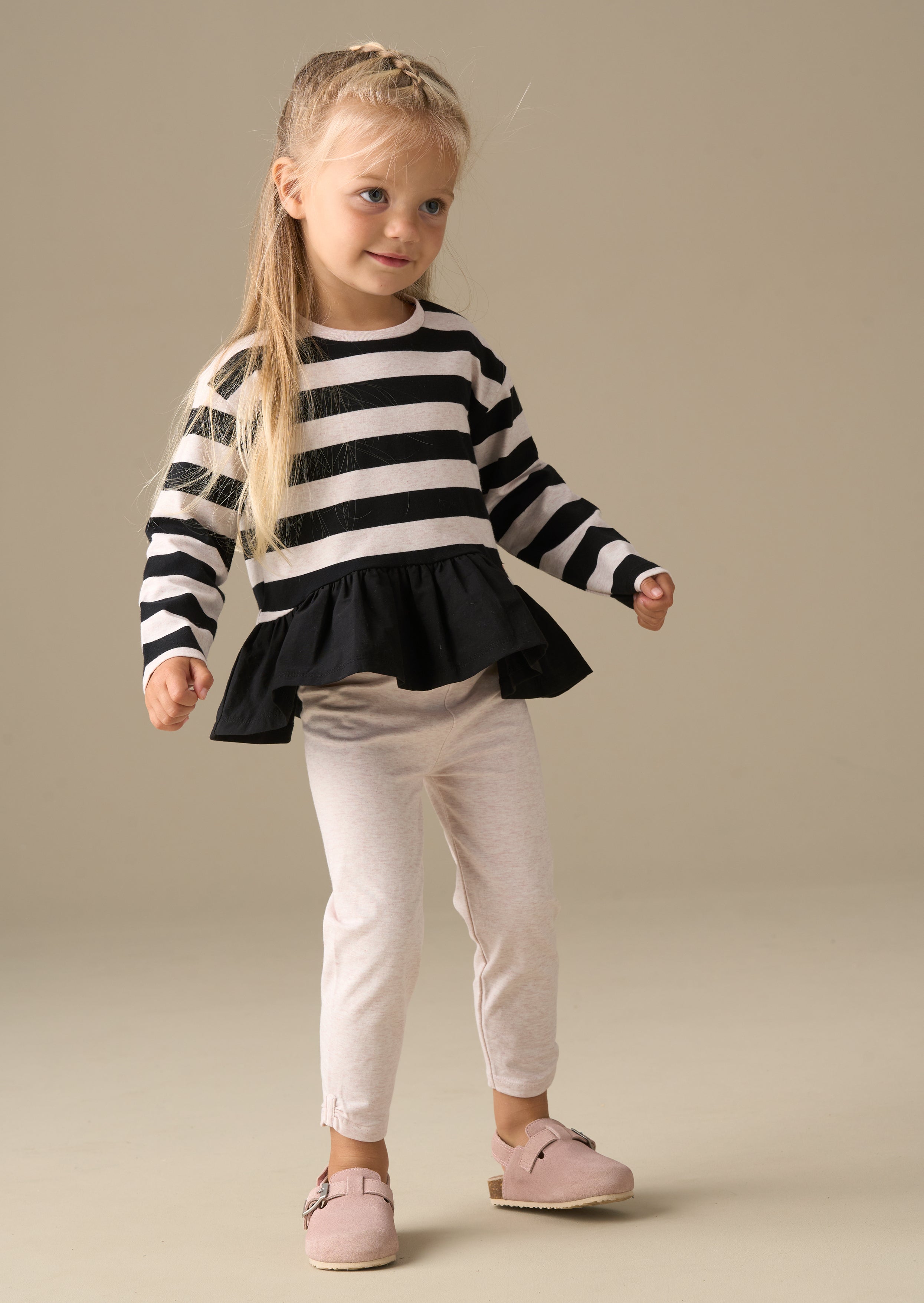 Marley Stripe Jersey Top And Spot Legging