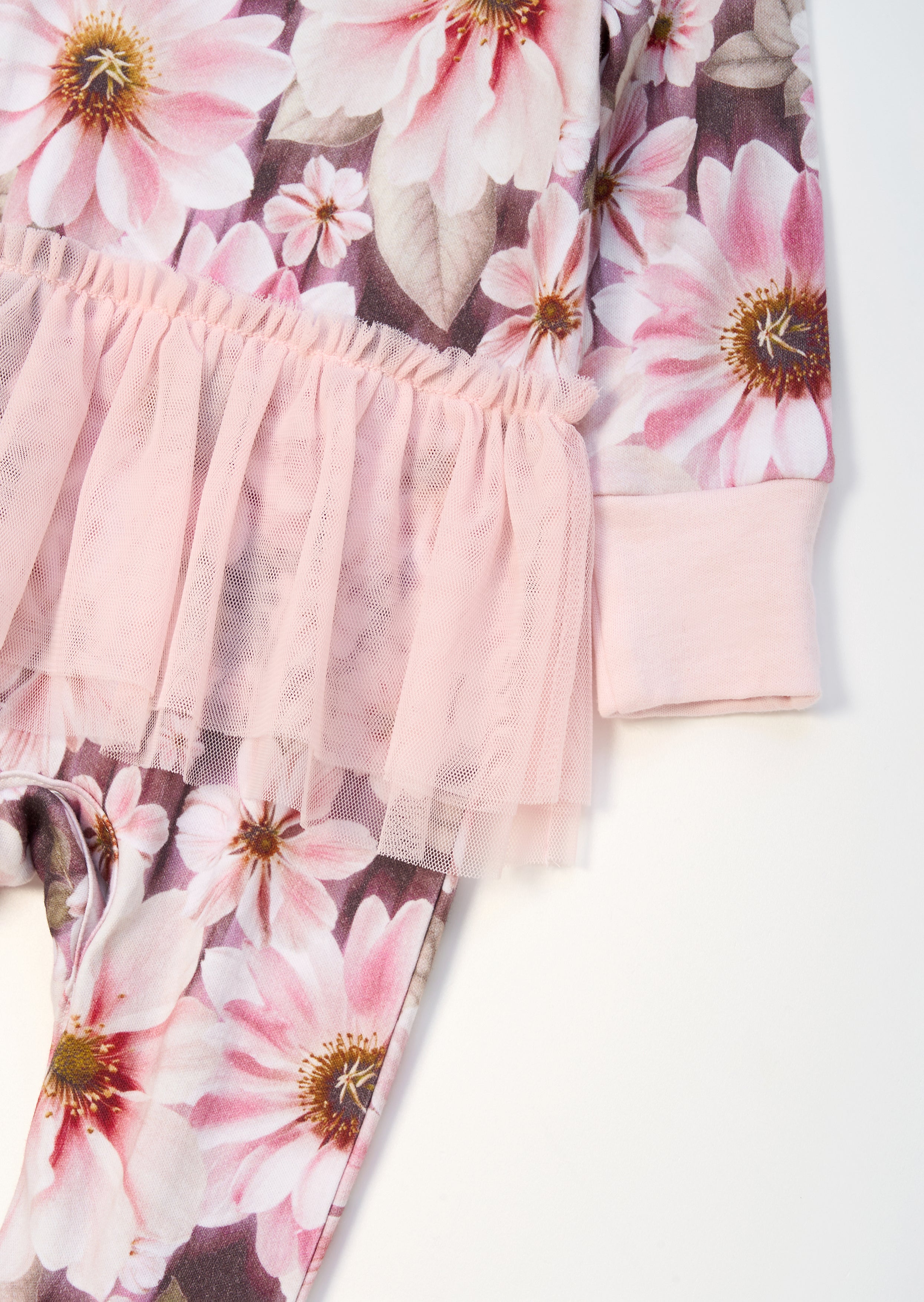 Grenouillère tutu fleurie