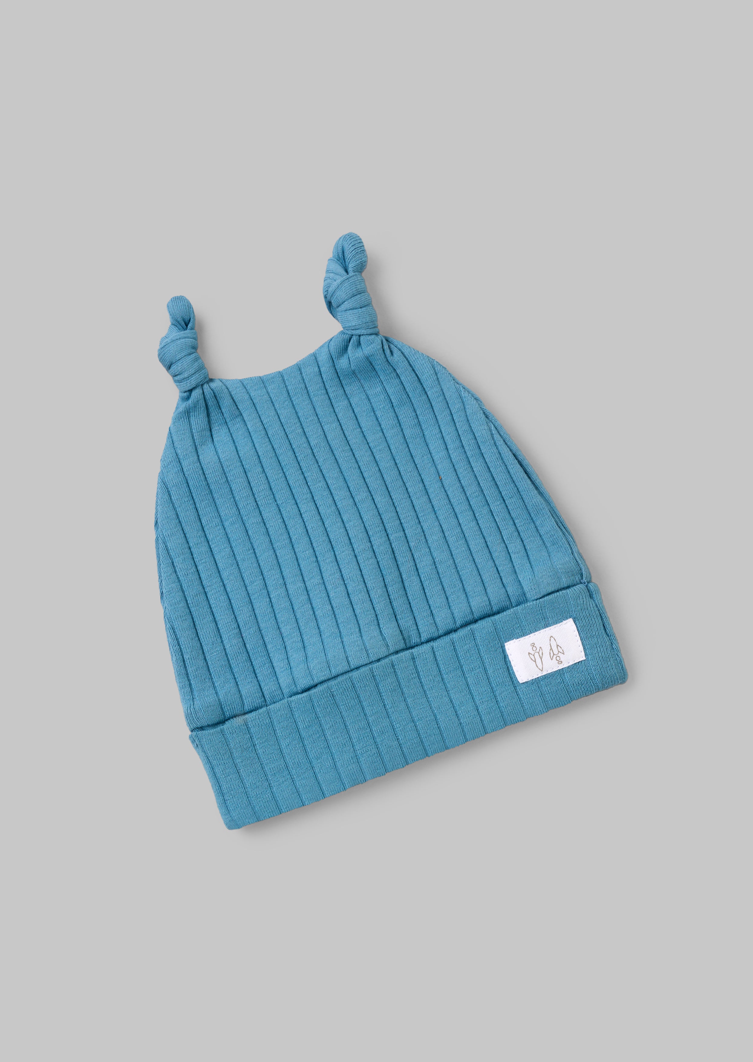 Pijama orgánico de algodón Remy Blue con gorro