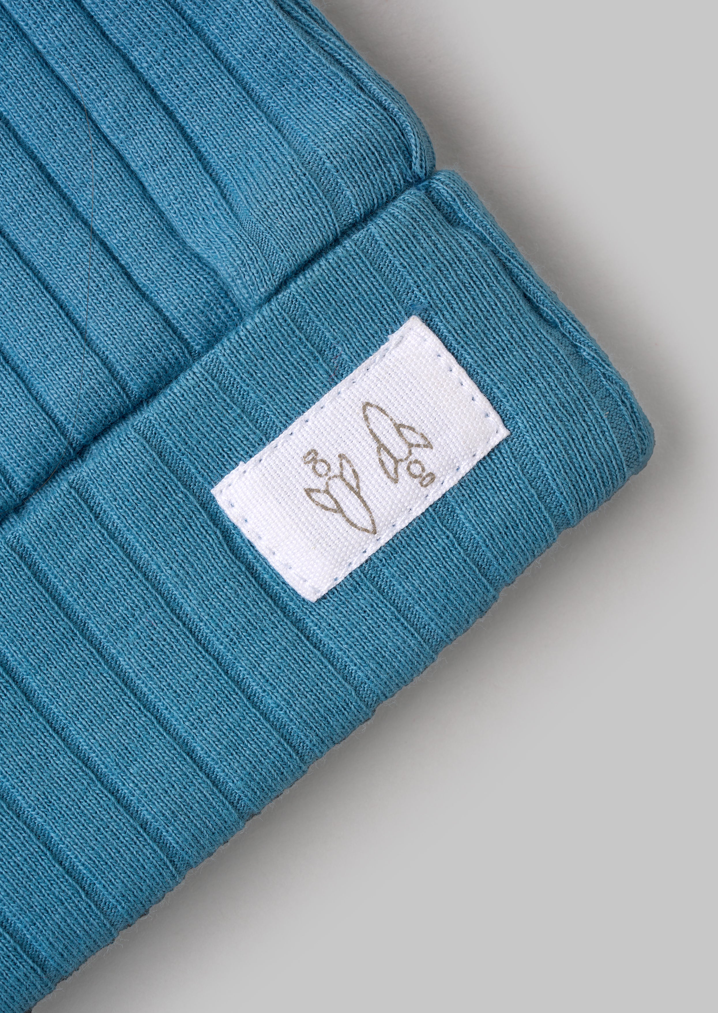 Remy Blue Organiczny bawełniany pajacyk z czapeczką