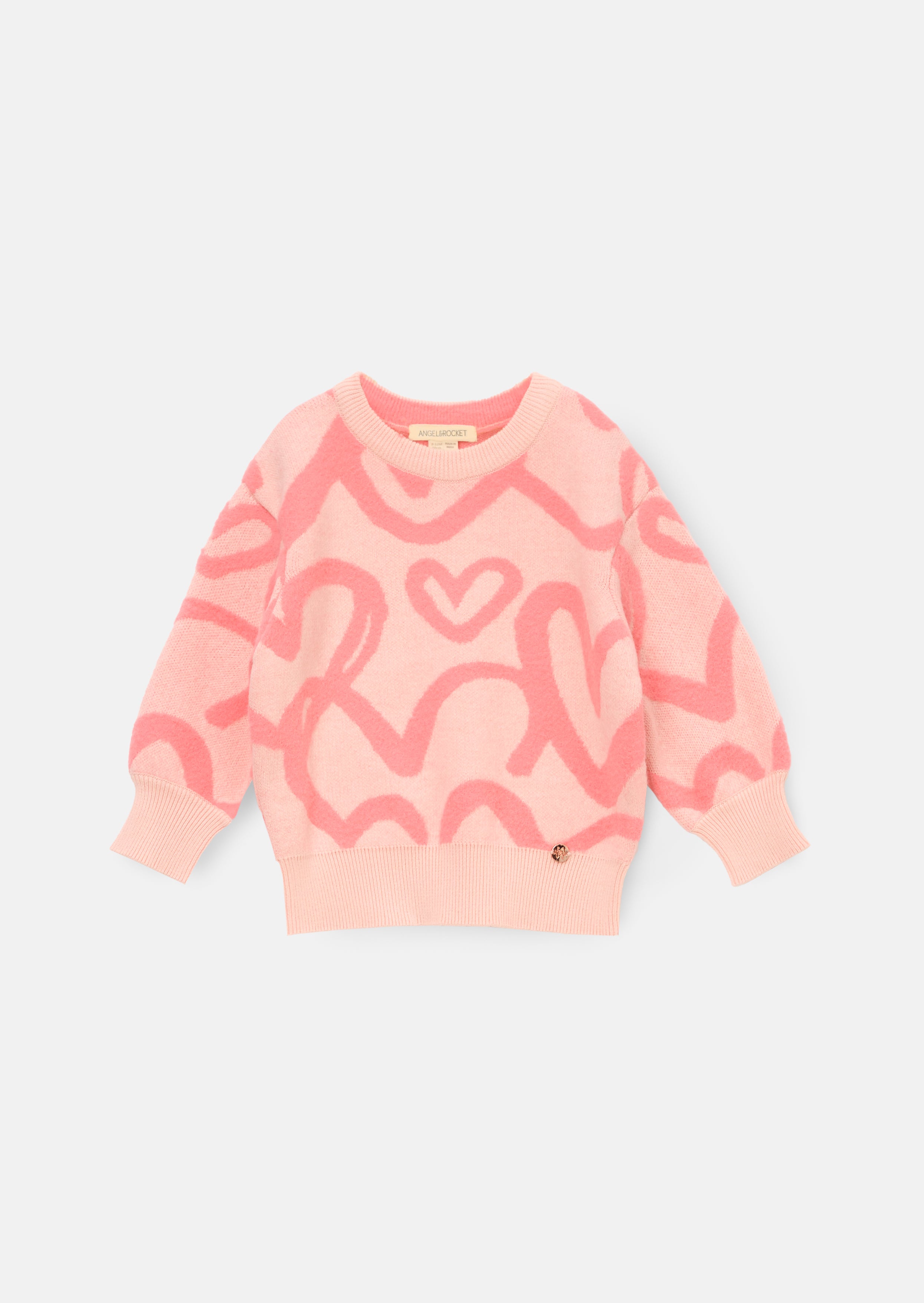 Pull Harlow Mini Cœur - Corail