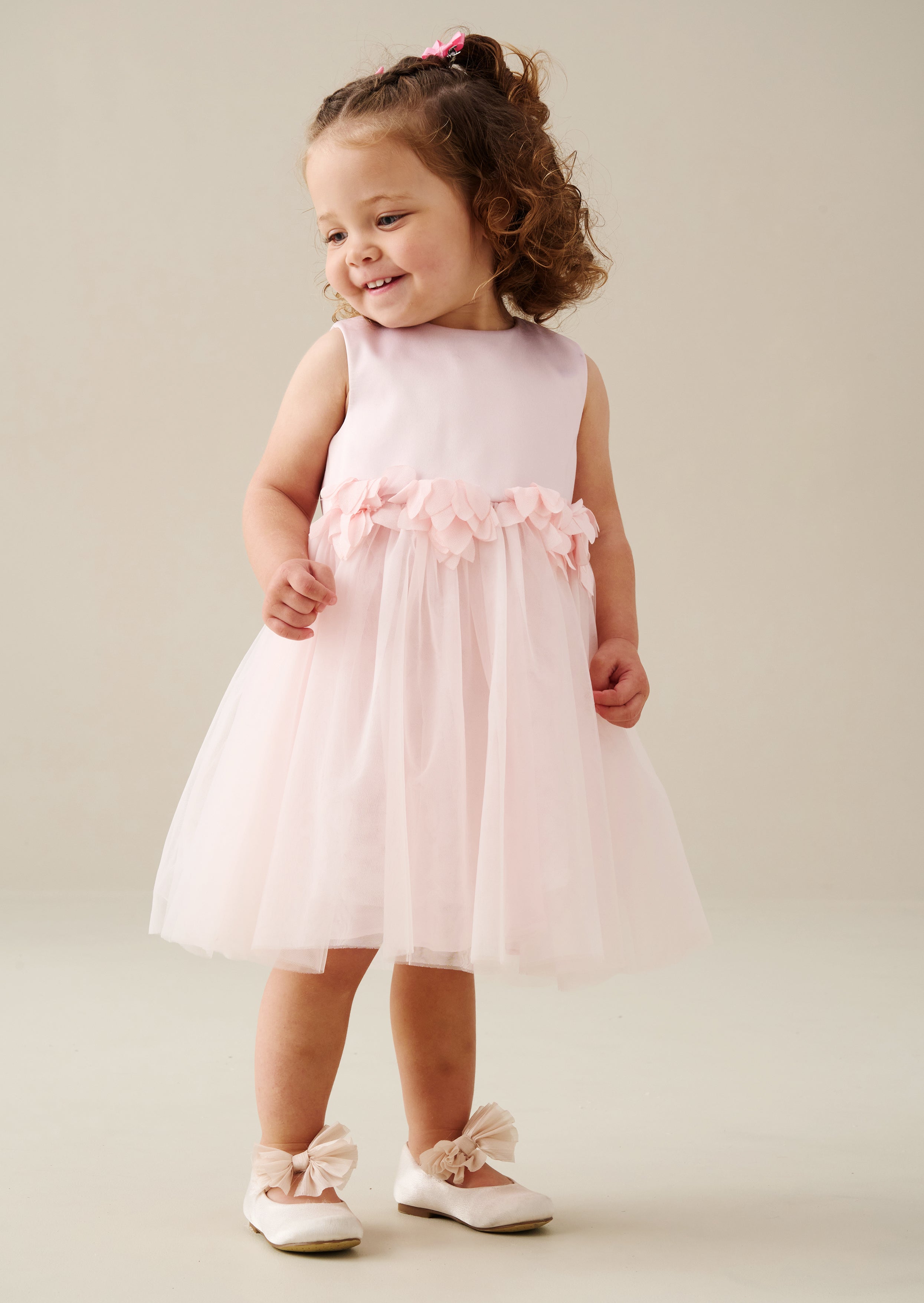 Juno Blush Flower Waist Dress