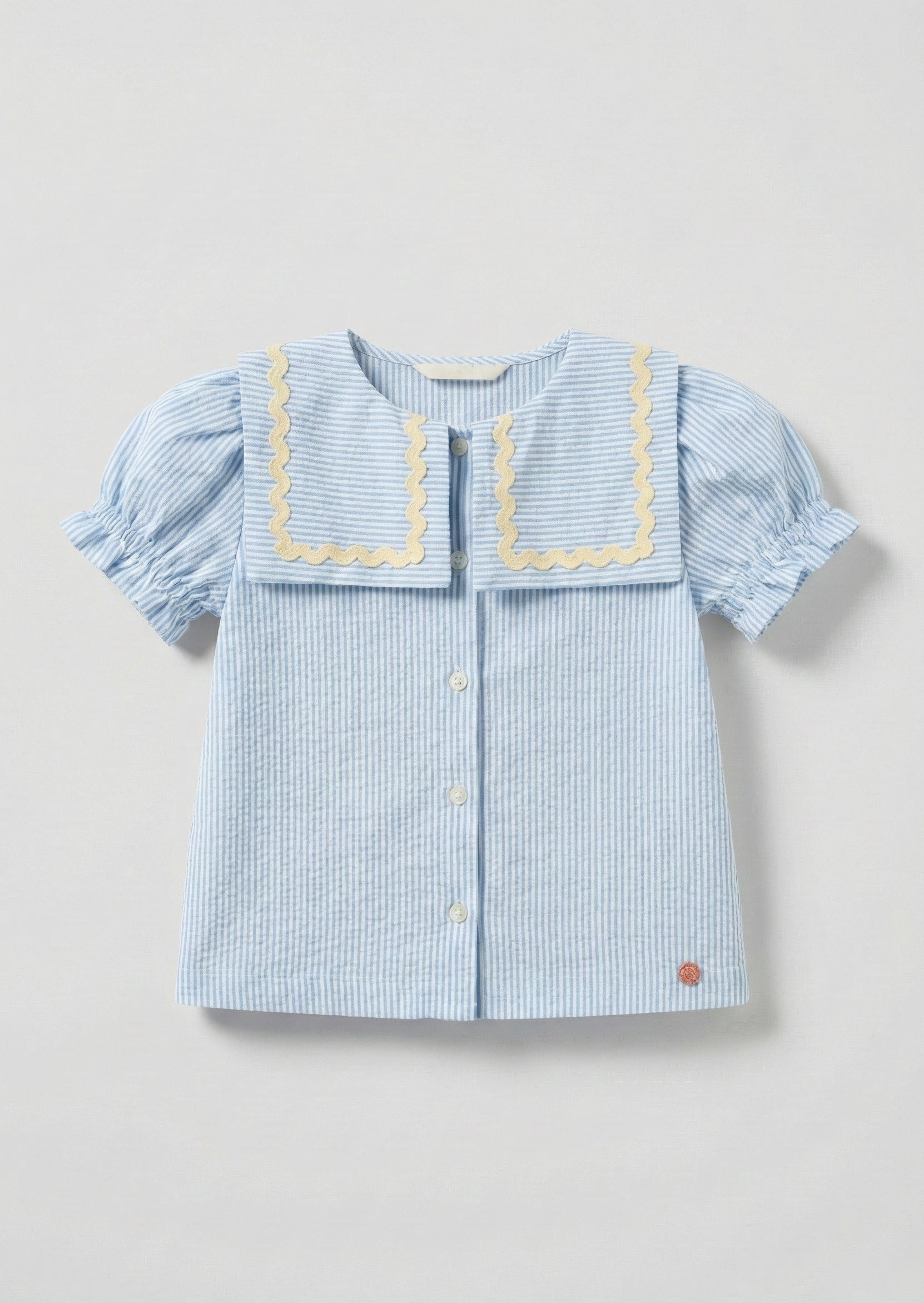 Top a righe con collo Margo Ric Rac