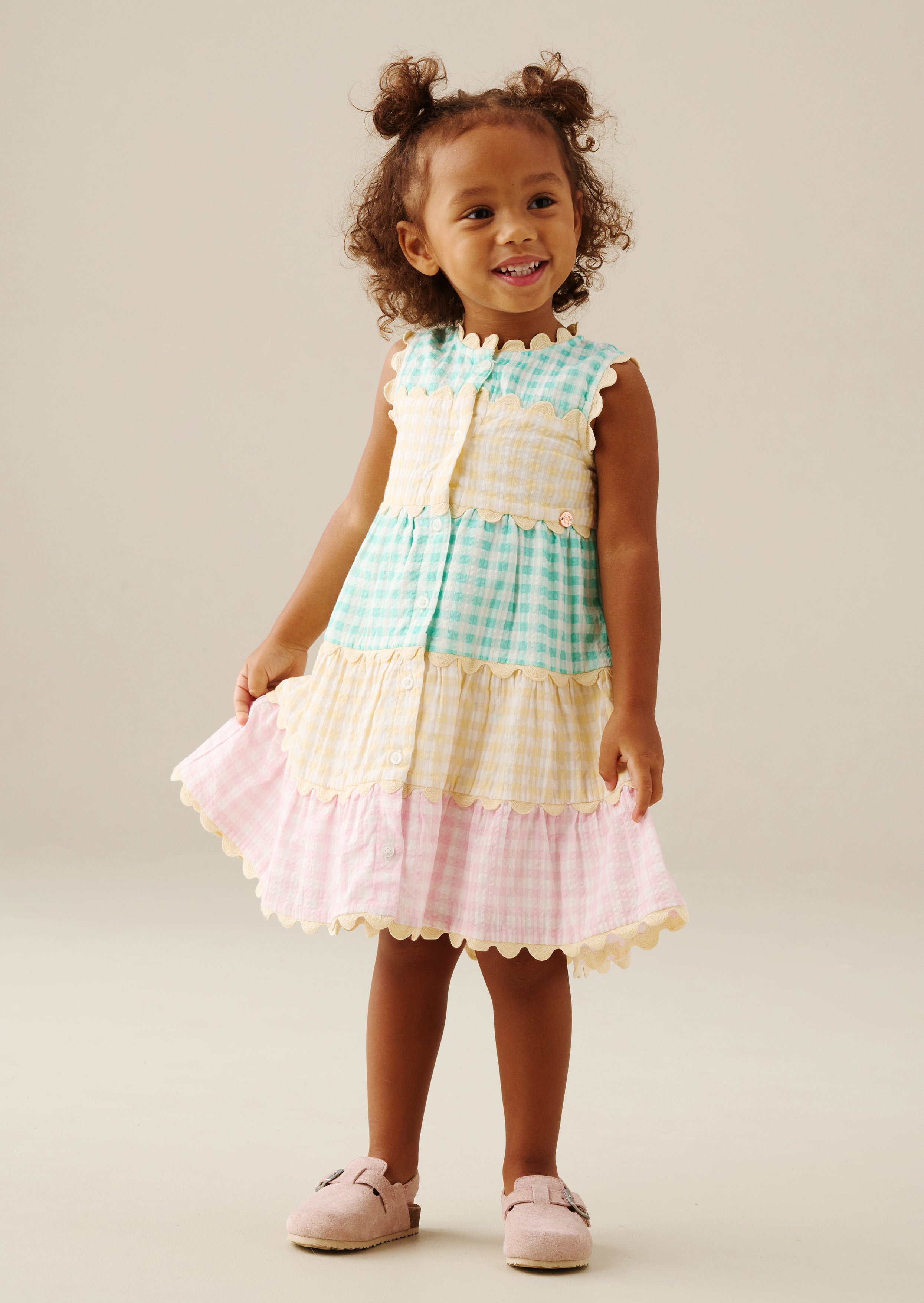 Ginny Gingham Bow Waist Dress