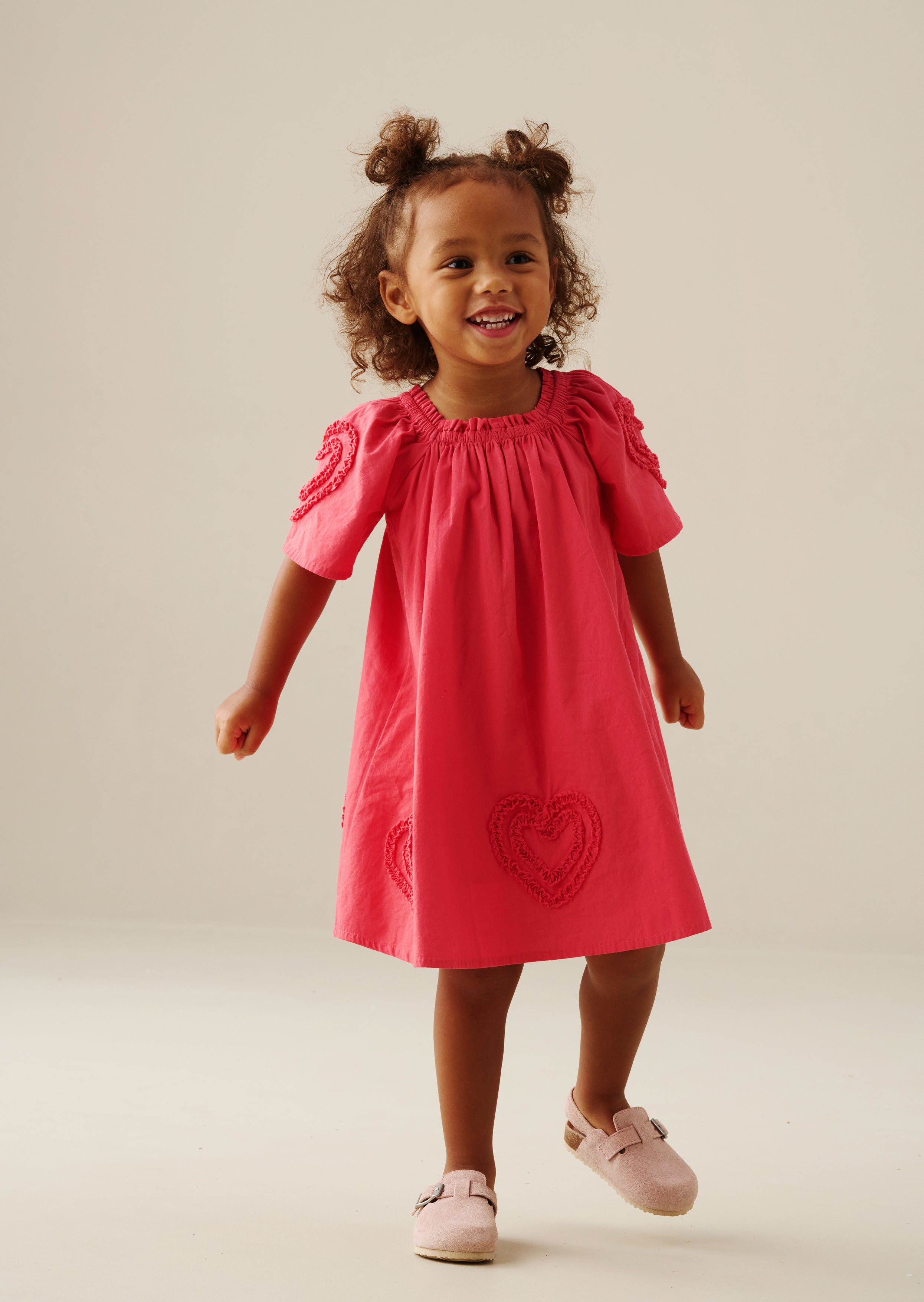Lori Heart Frill Swing Dress
