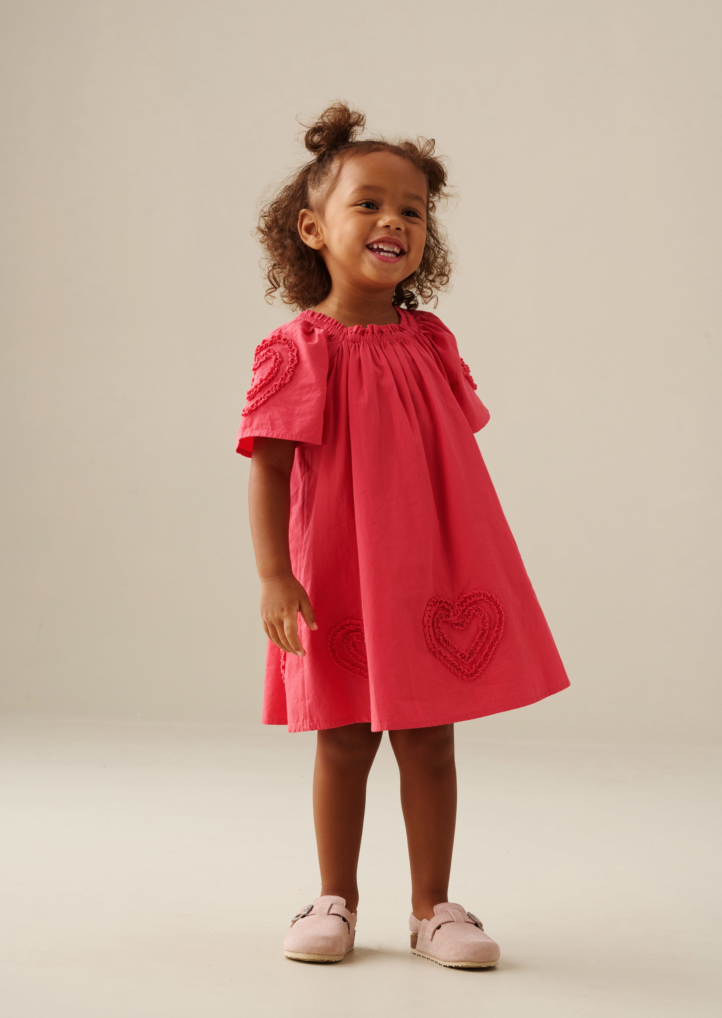 Lori Heart Frill Swing Dress