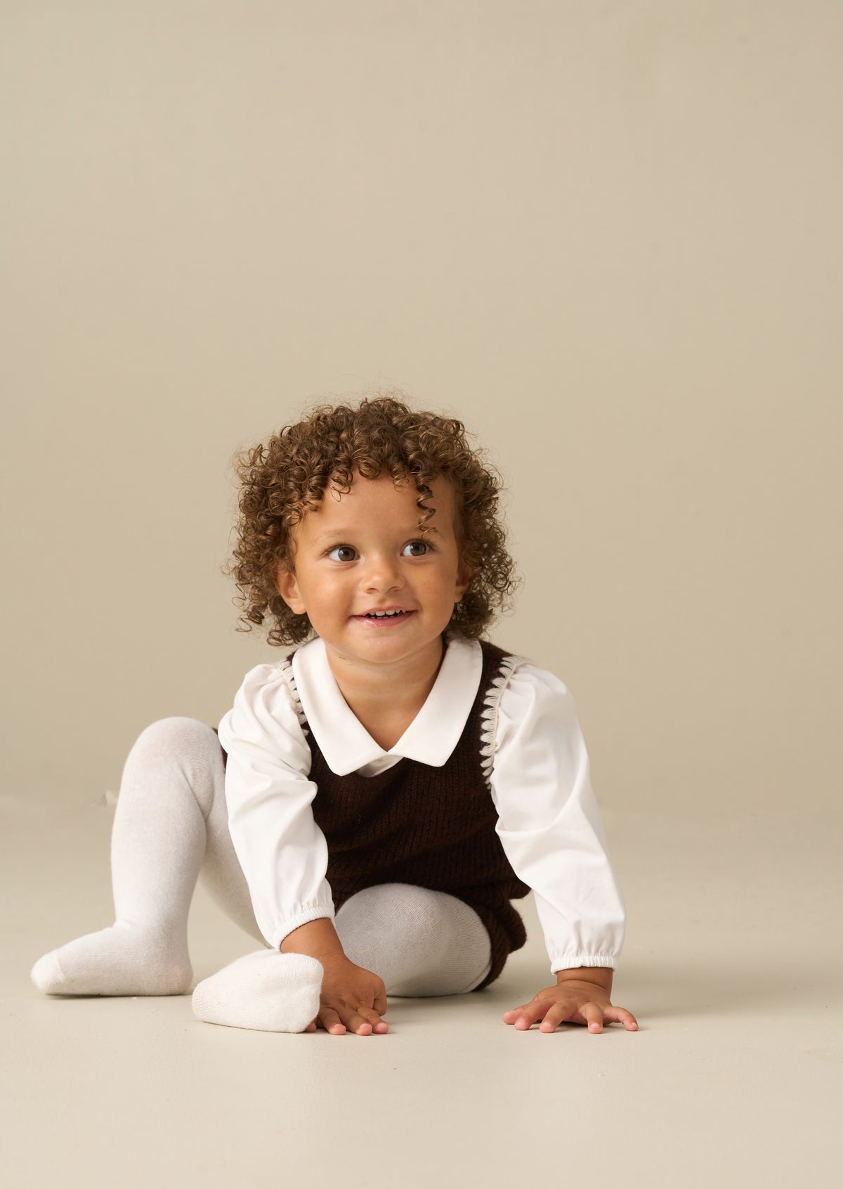 Evie-Strick-Lätzchen- und Oberteil-Set