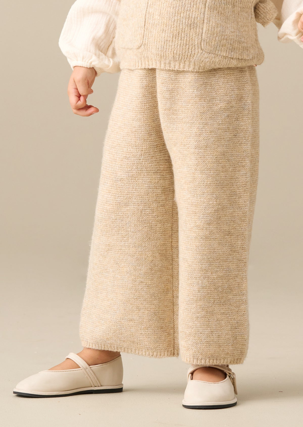 Completo Dottie in maglia a strati con pullover e pantaloni