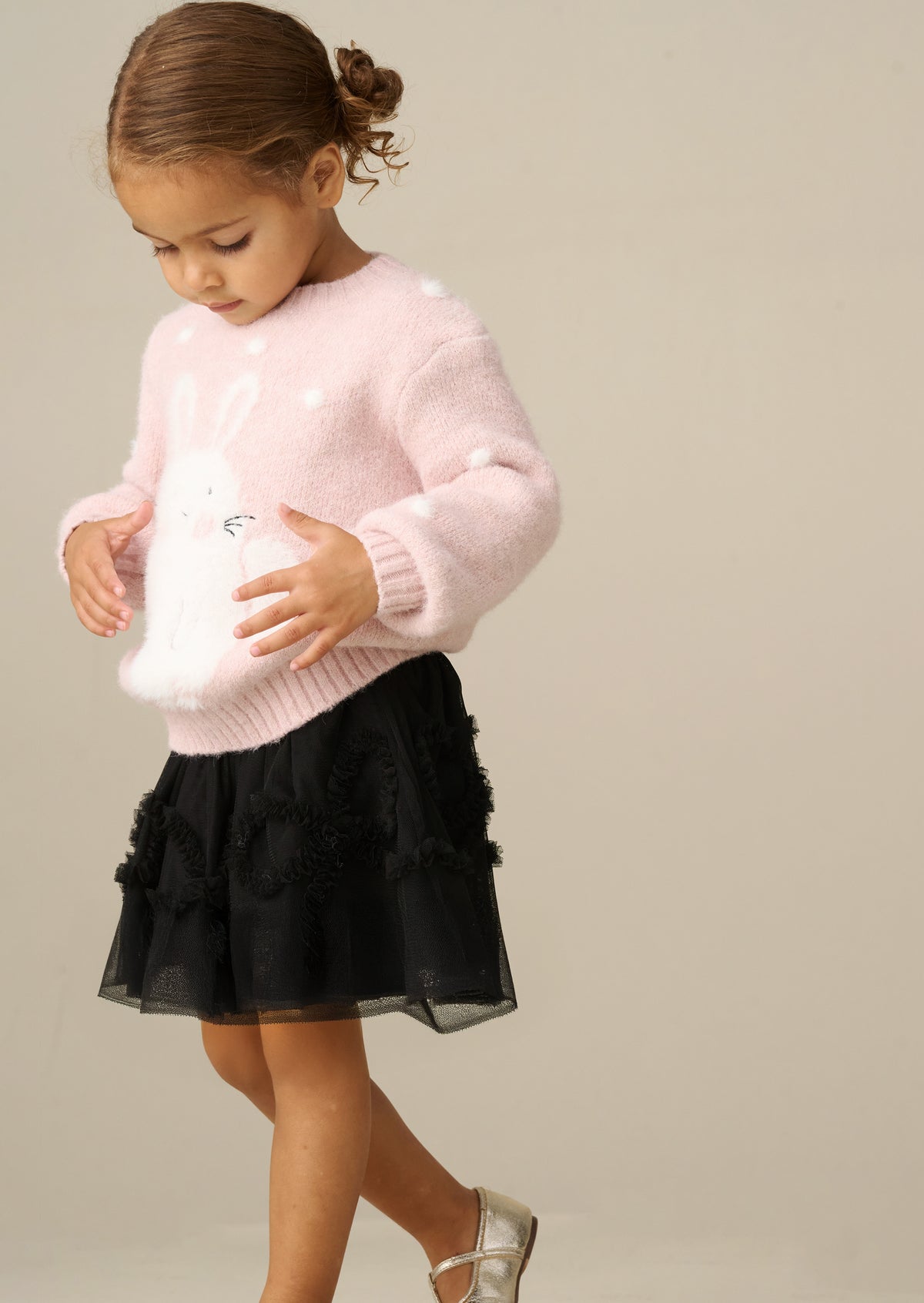 Maddison Layered Mesh Bow Skirt