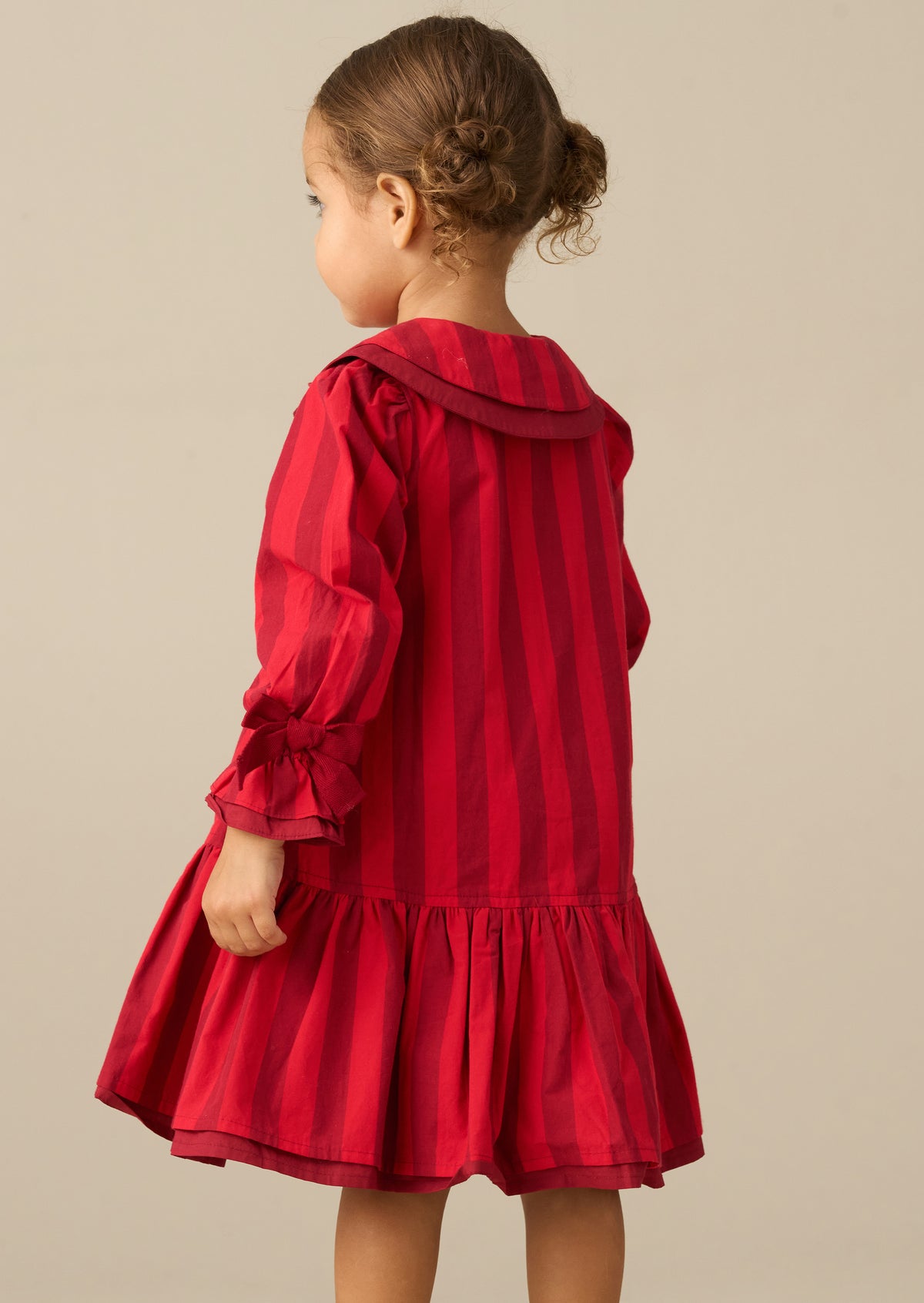 Frankie Stripe Double Collar Dress