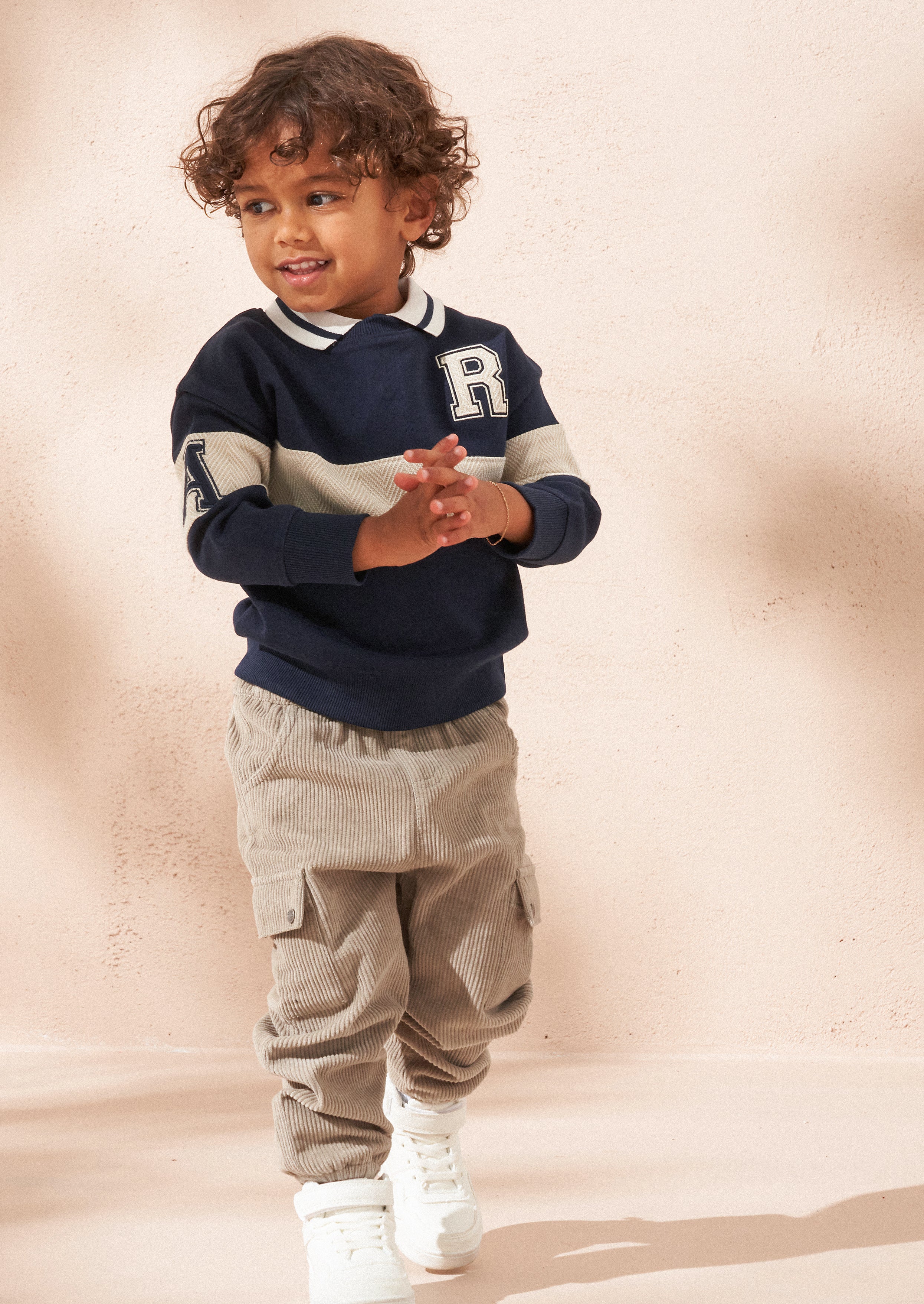 Sweat Varsity Rugby Bébé Slade Navy