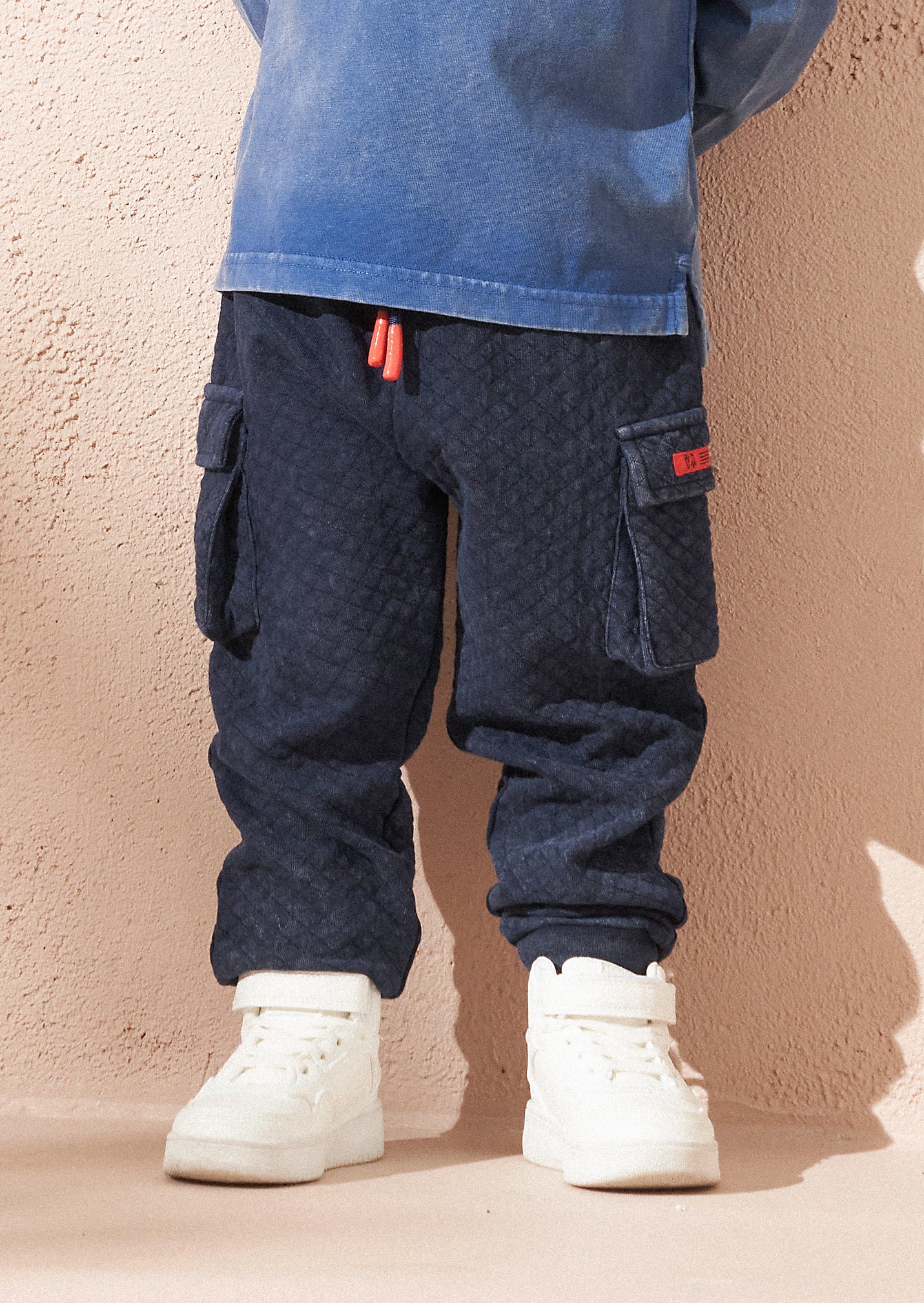 Pantalones Jogger Cargo Negros para Bebé Niño Angel Rocket