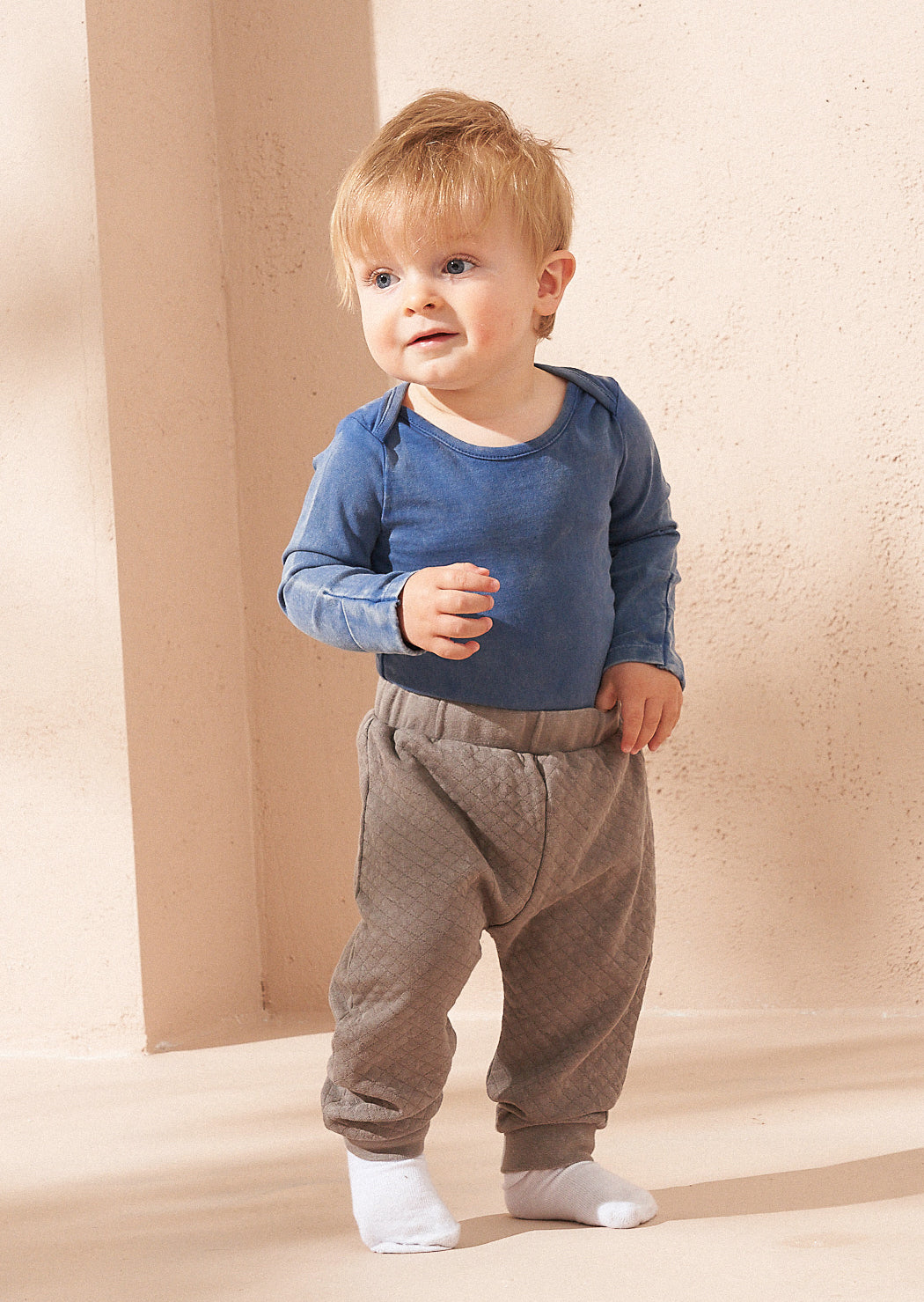 Baby Boy Bodysuit Textured Joggers Set Angel Rocket