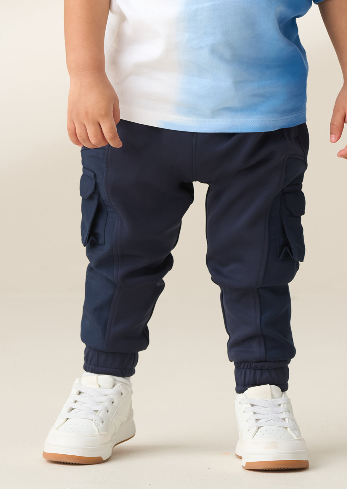 Pantaloni da jogging Frank Navy a pannelli