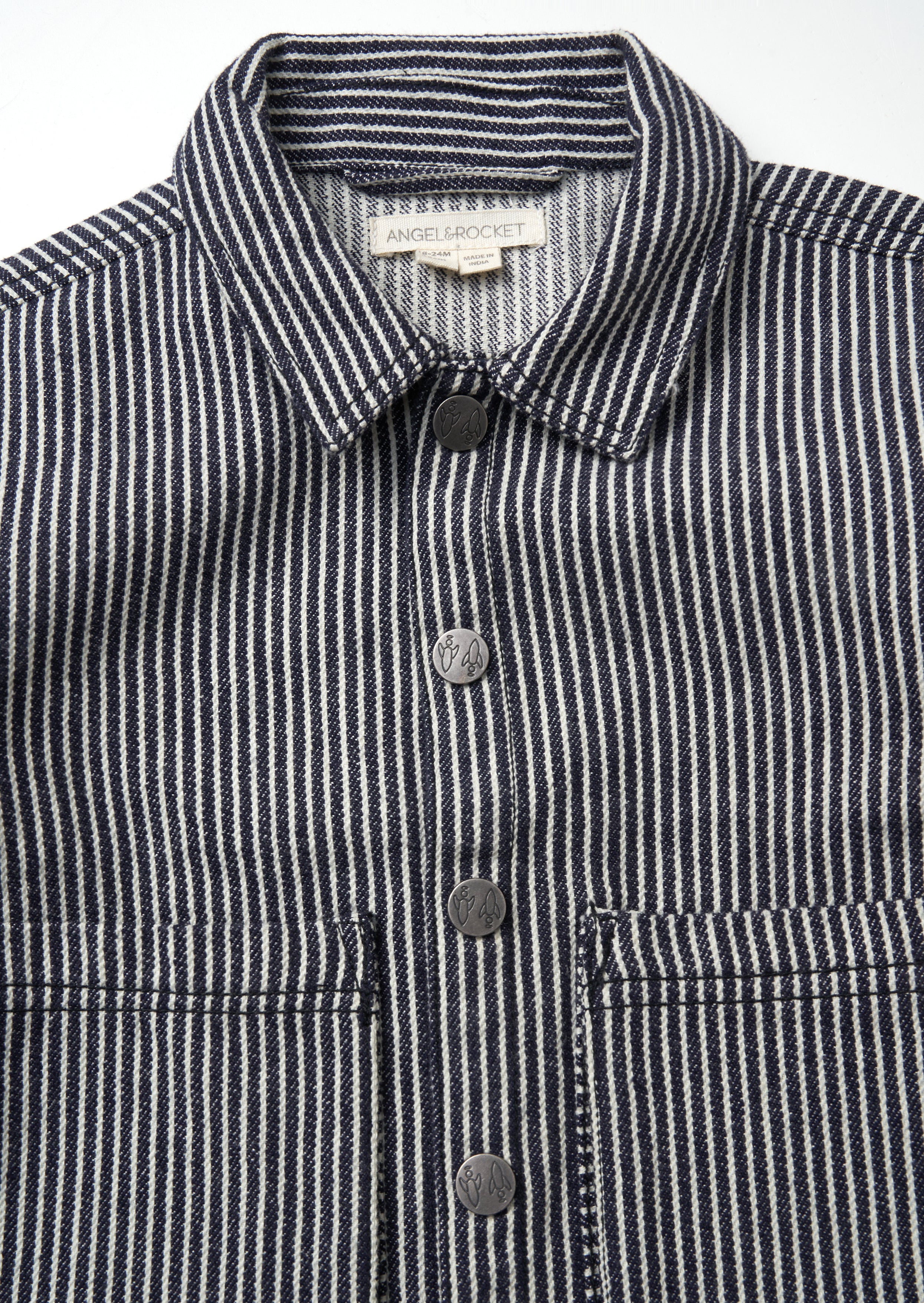 Byron Navy Freizeitstreifen Hemdjacke