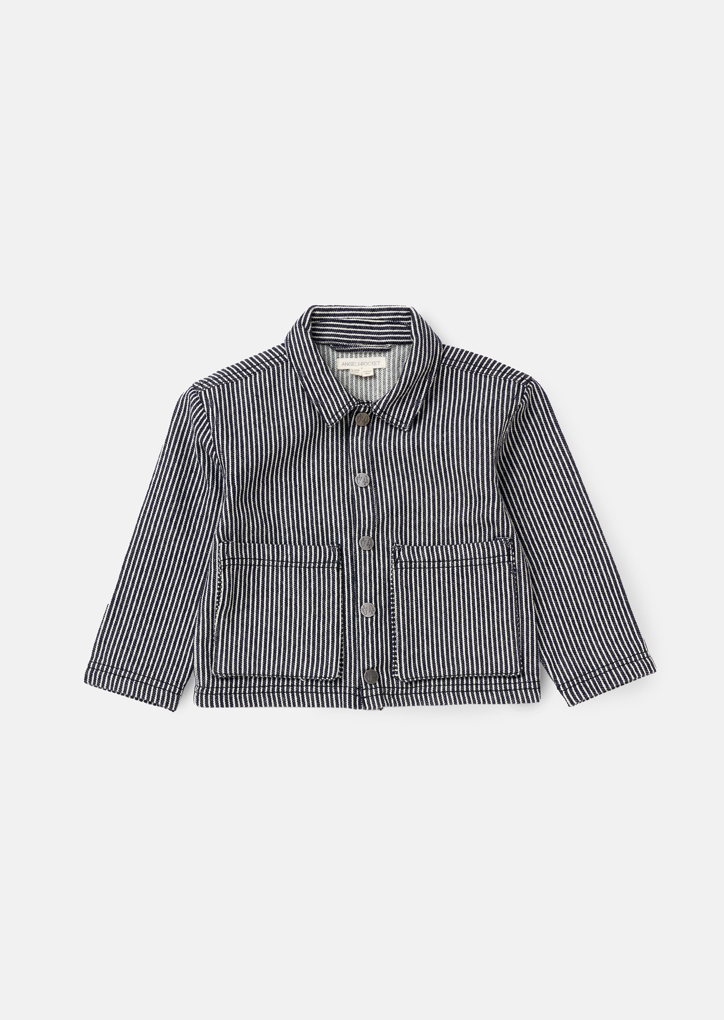Byron Navy Freizeitstreifen Hemdjacke