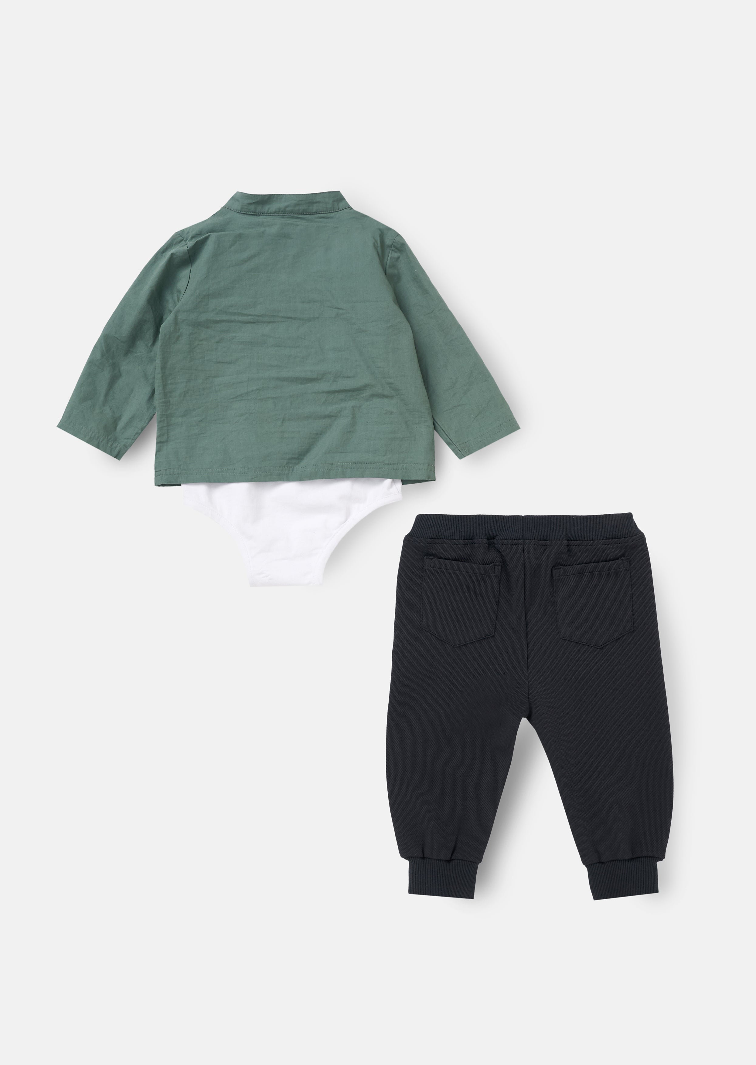 Hartley Green gewebtes Hemdoberteil mit Hosen-Set