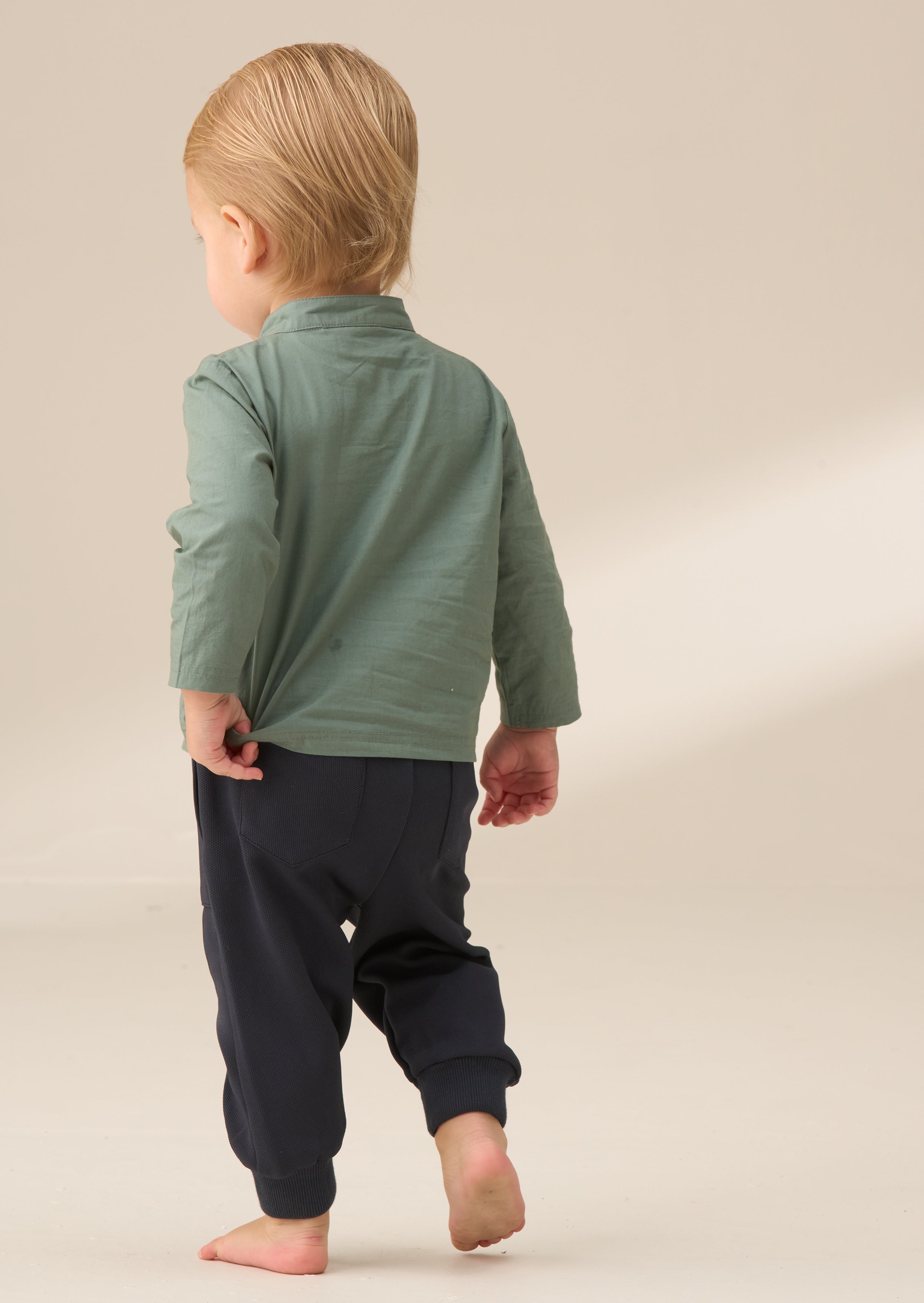 Hartley Green gewebtes Hemdoberteil mit Hosen-Set