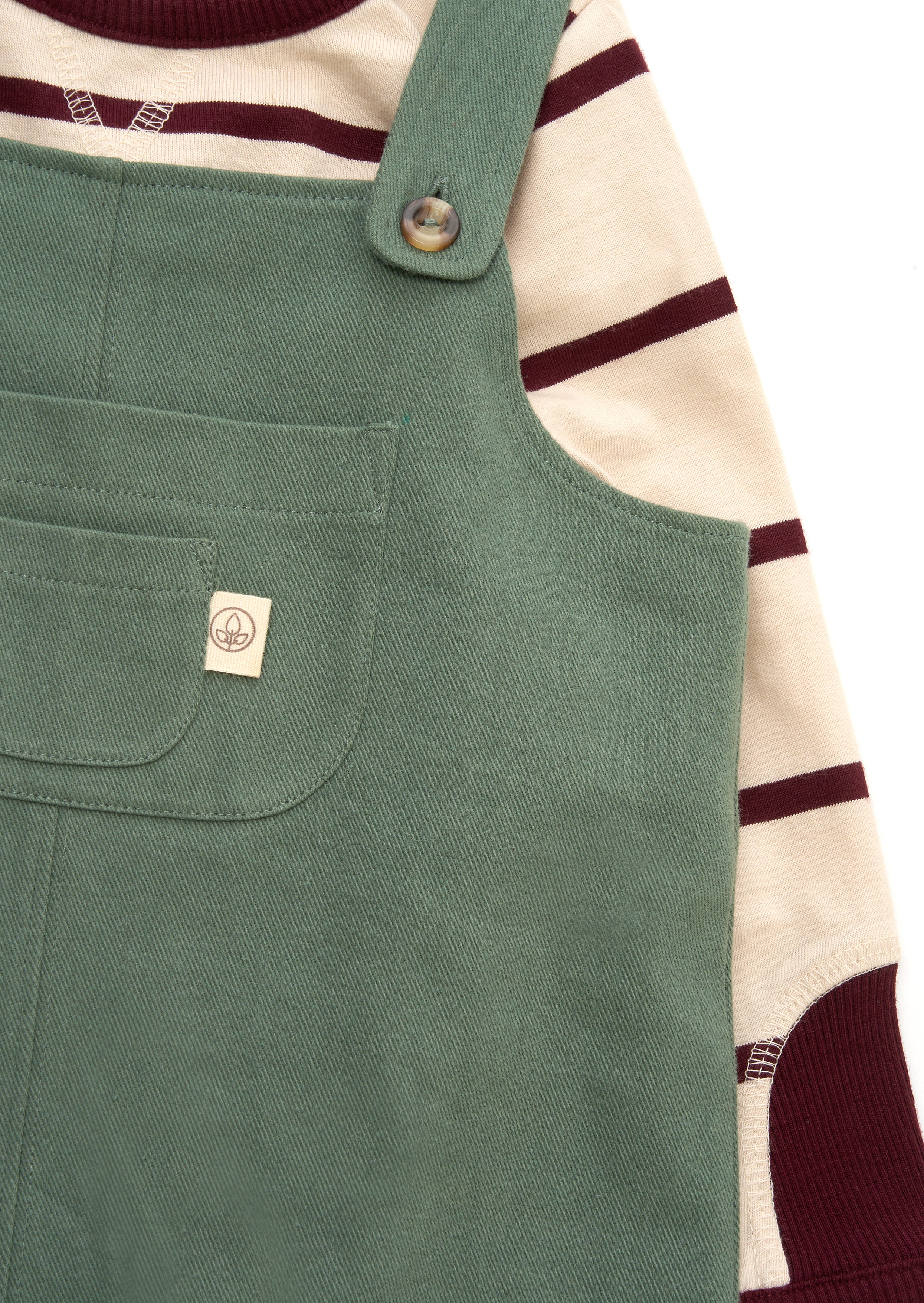 George Mini Twill Dungaree Set