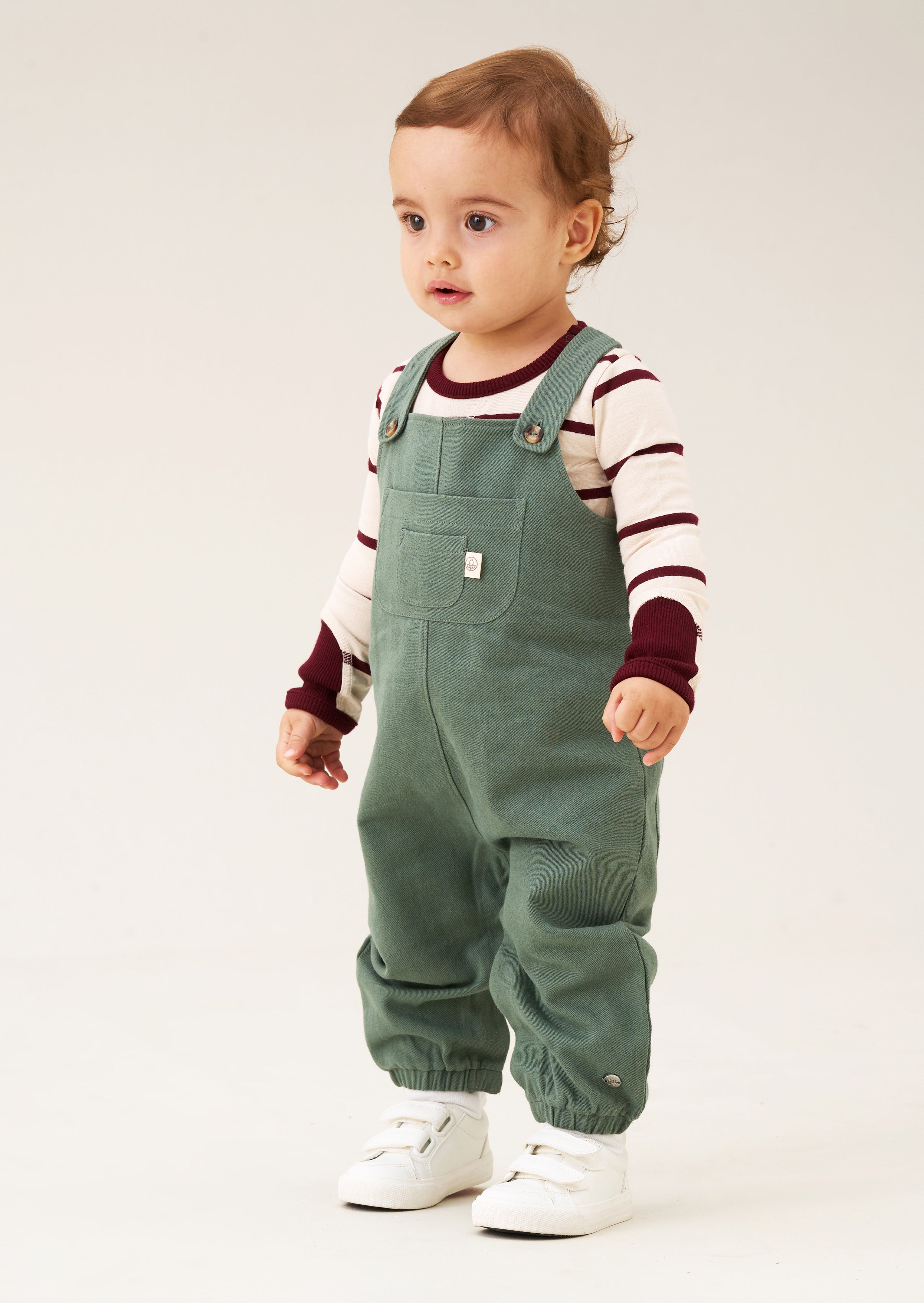 George Mini Twill Dungaree Set