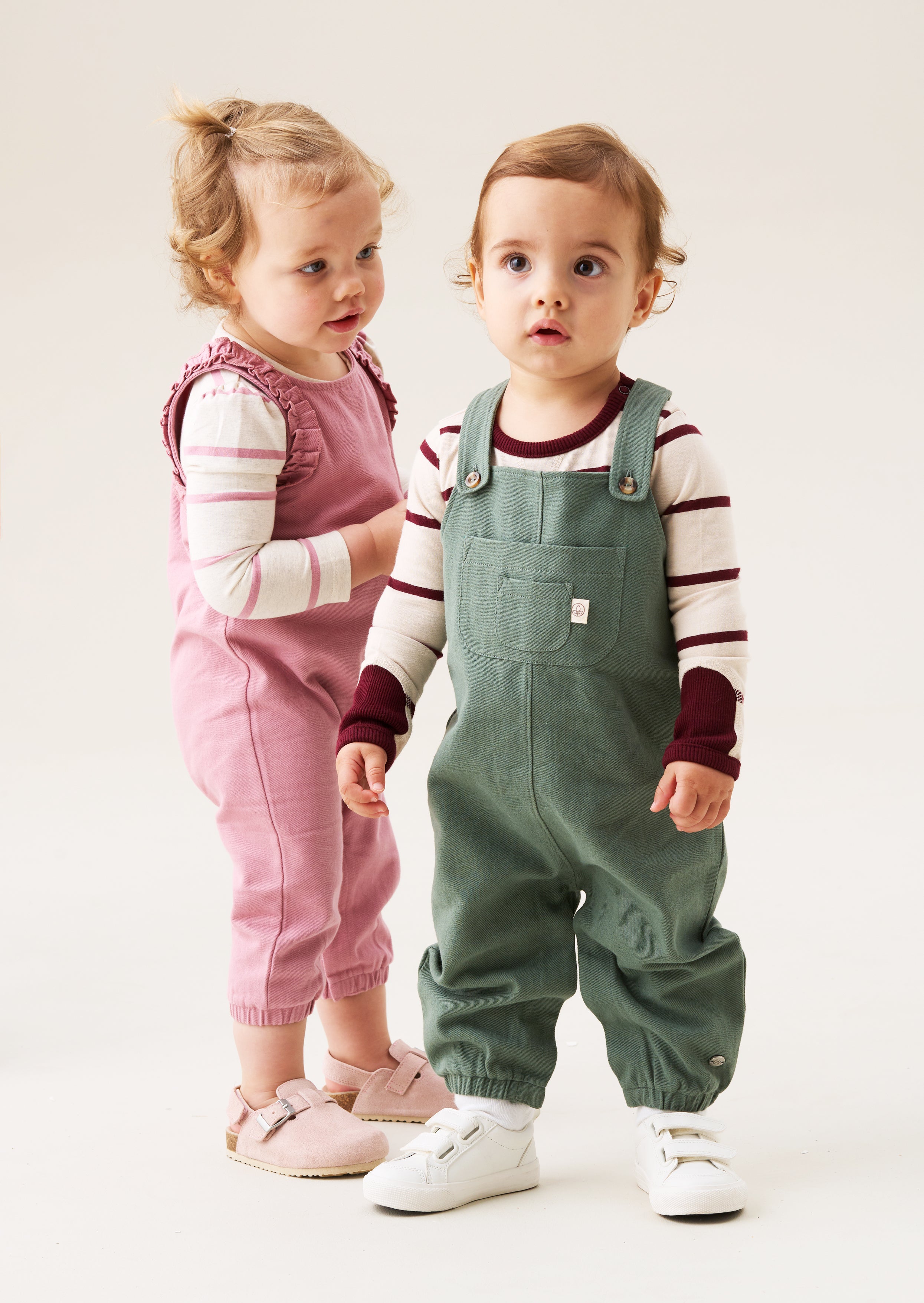 George Mini Twill Dungaree Set