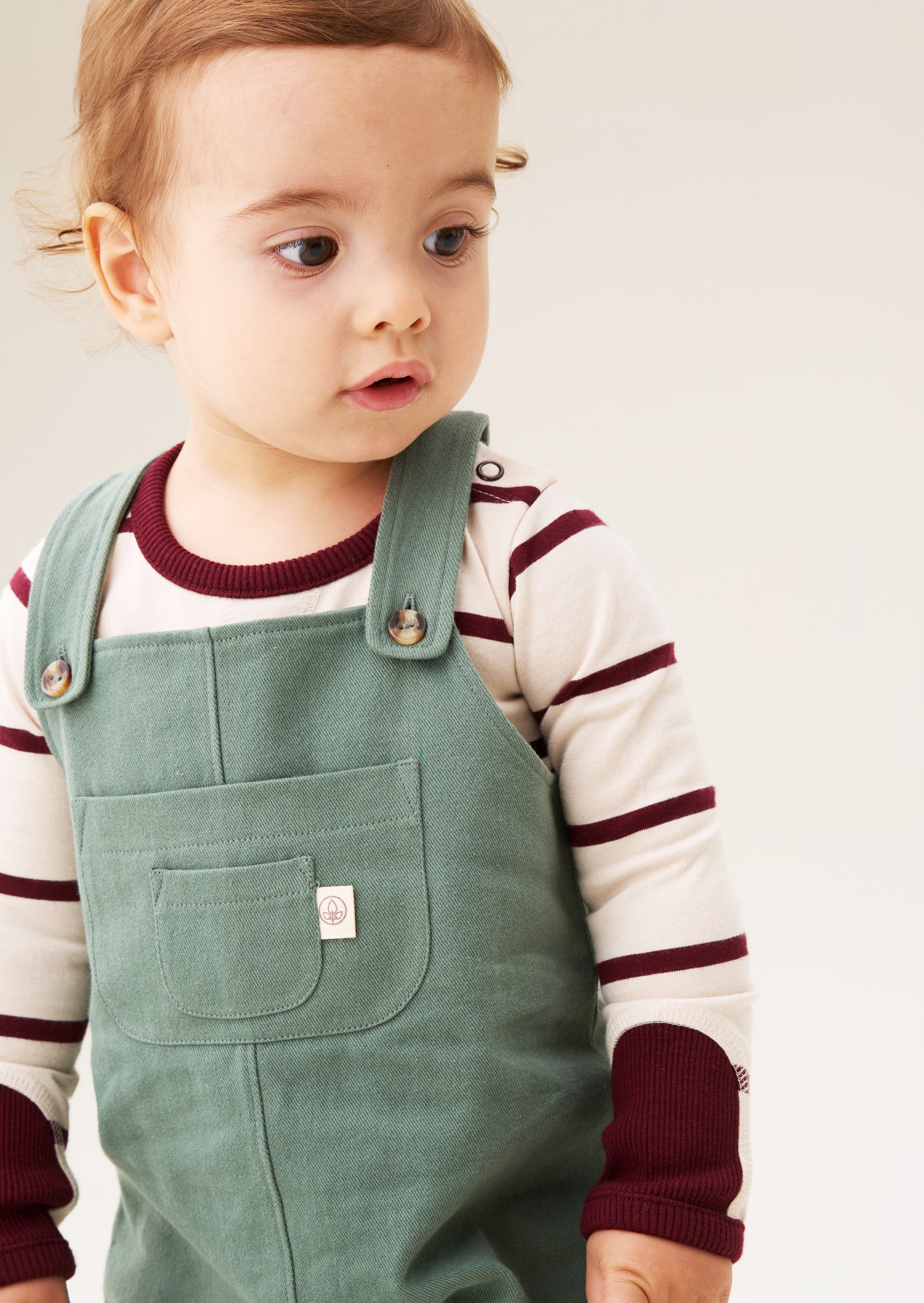George Mini Twill Dungaree Set