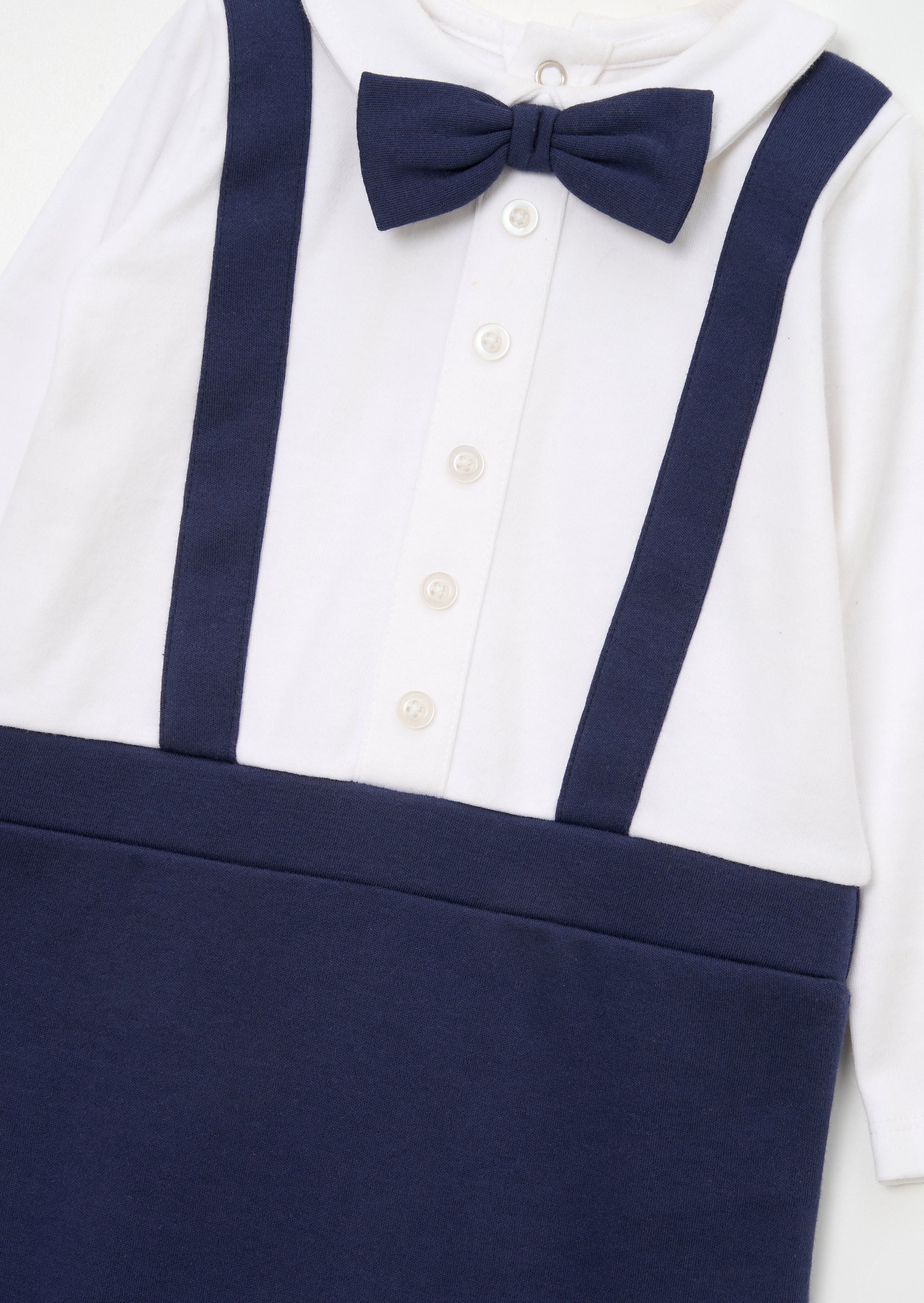 Jude Smart Bow Tie Onesie