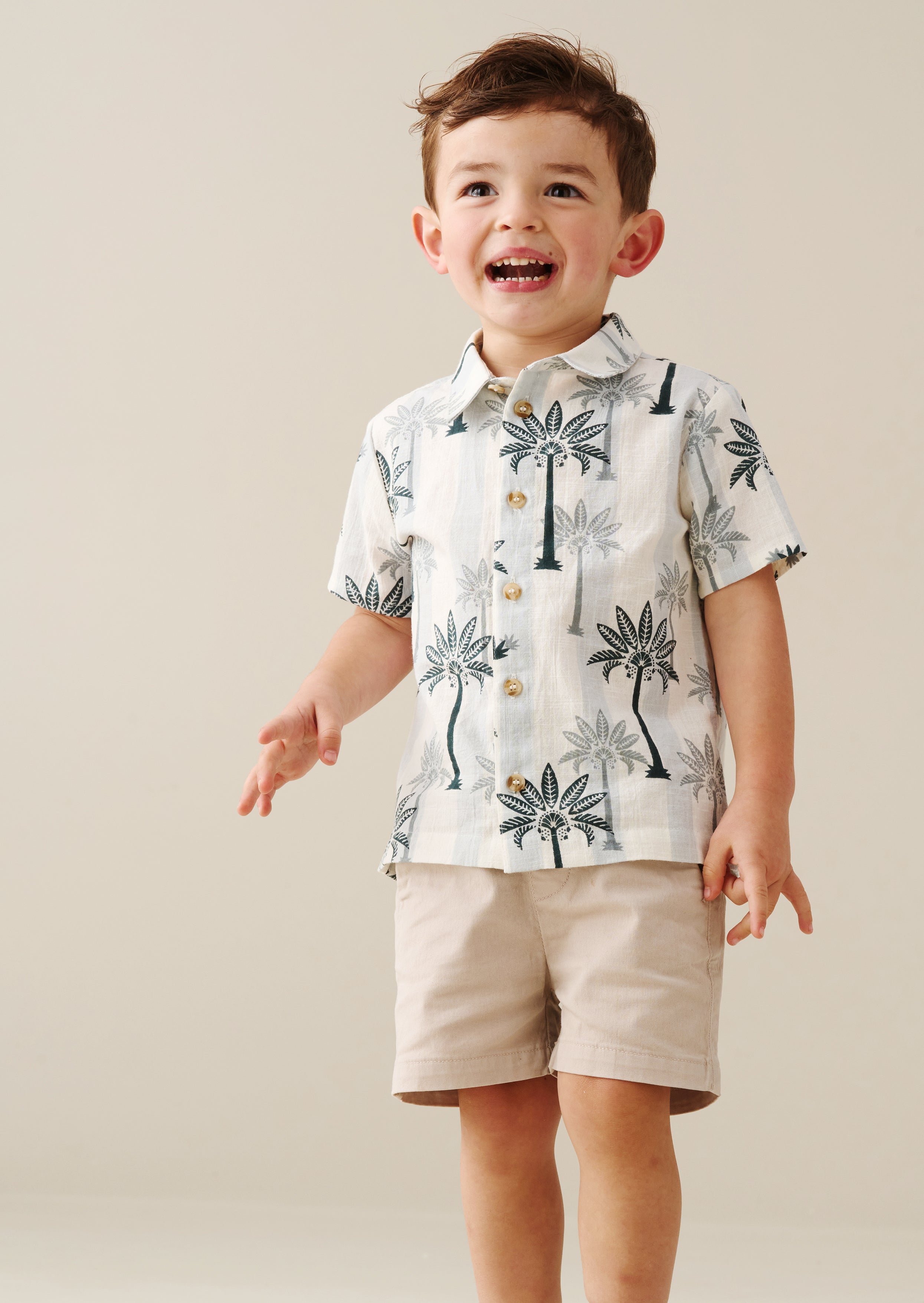 Jamie Palm Stripe Shirt