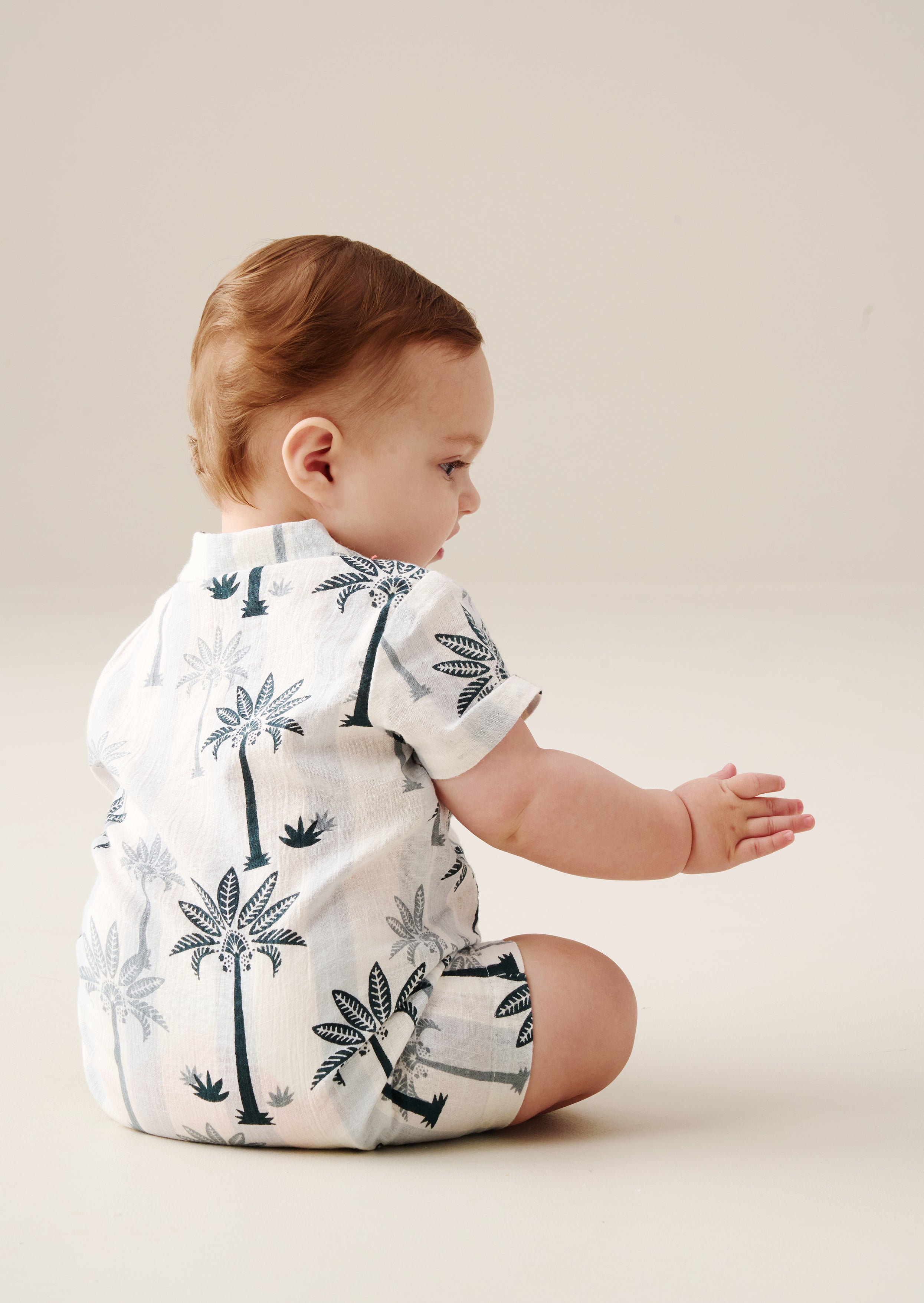 Jamie Palm Print Romper