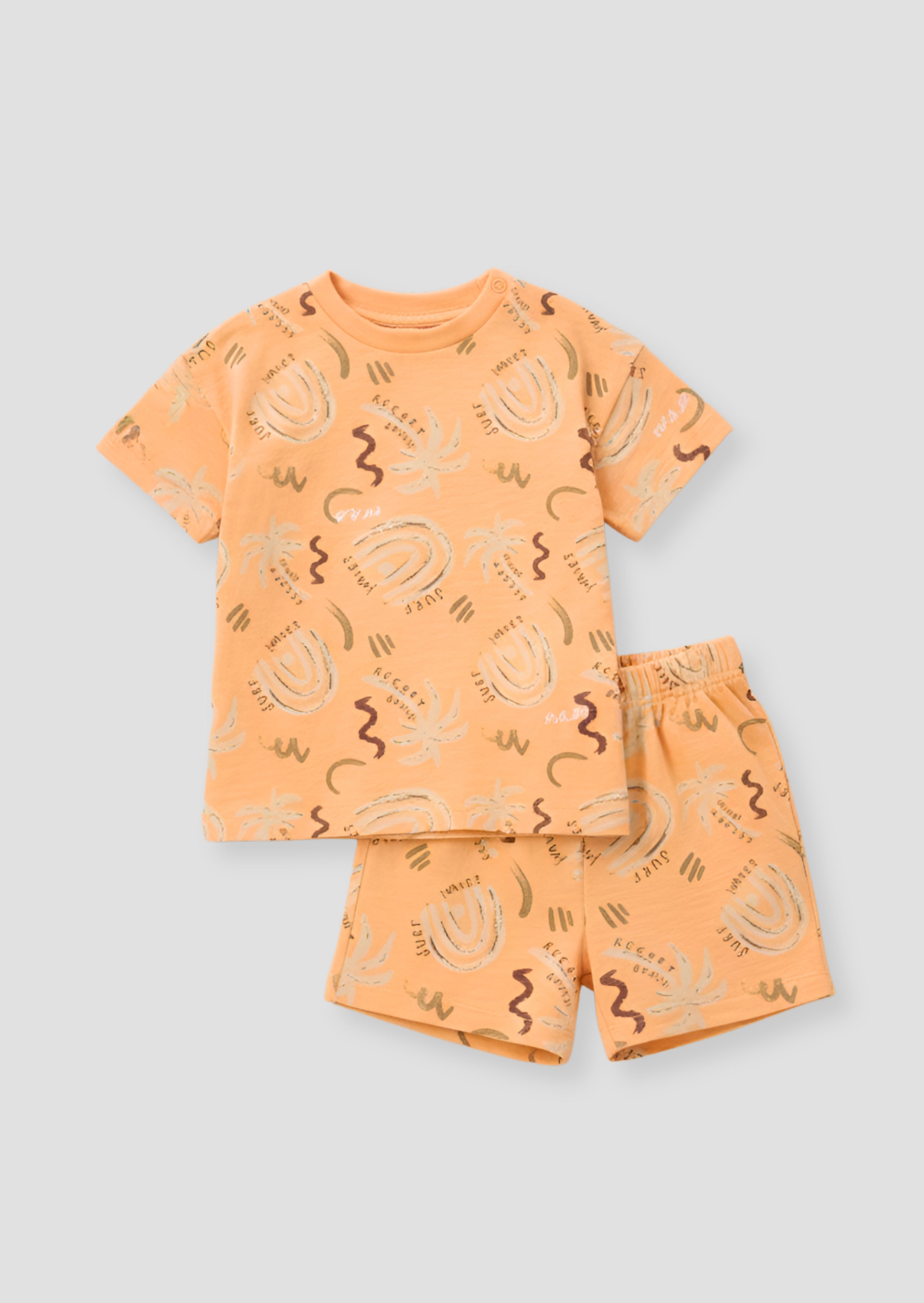 Kylo Oversized Palm T-shirt & Short Set