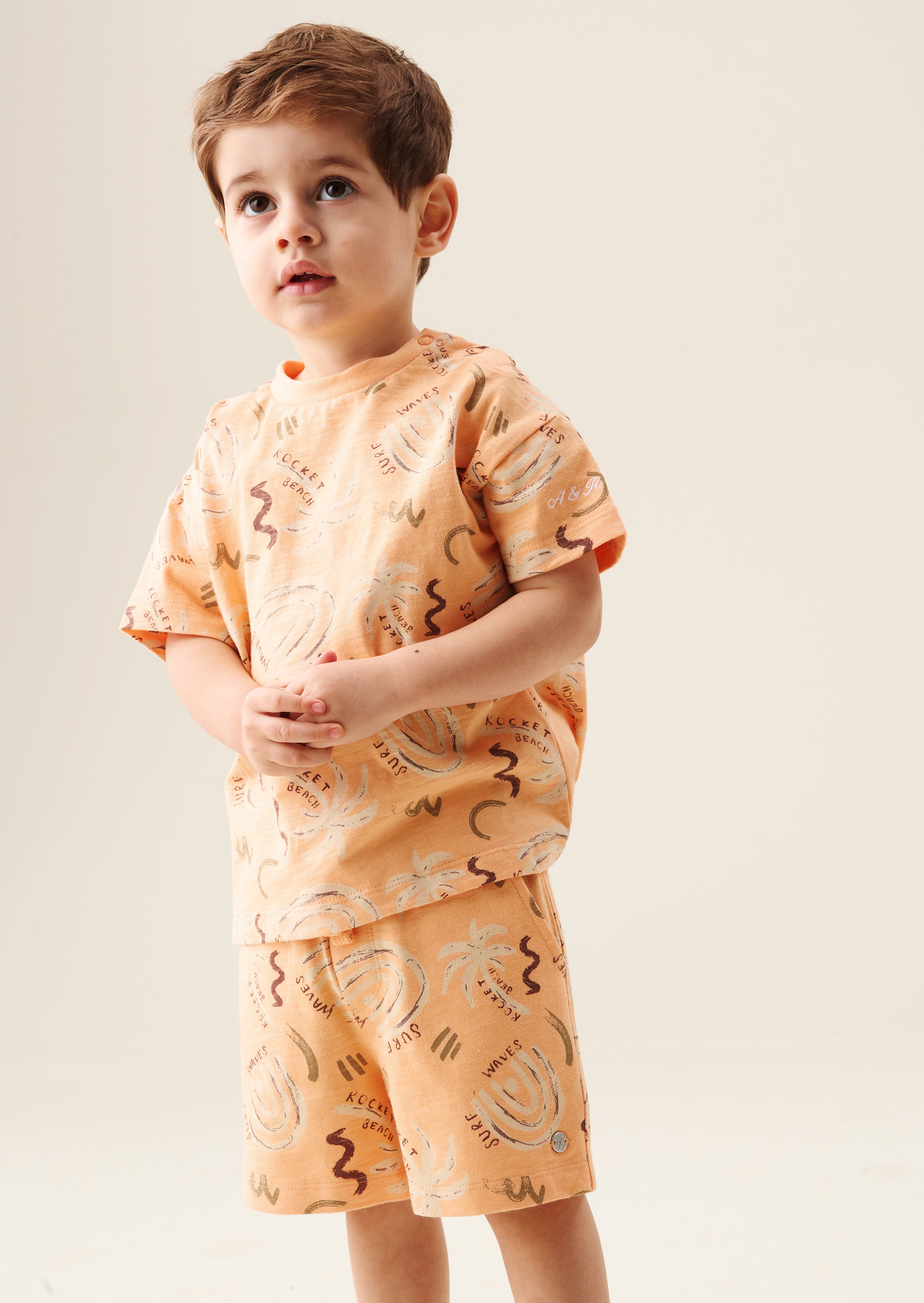 Kylo Oversized Palm T-shirt & Short Set