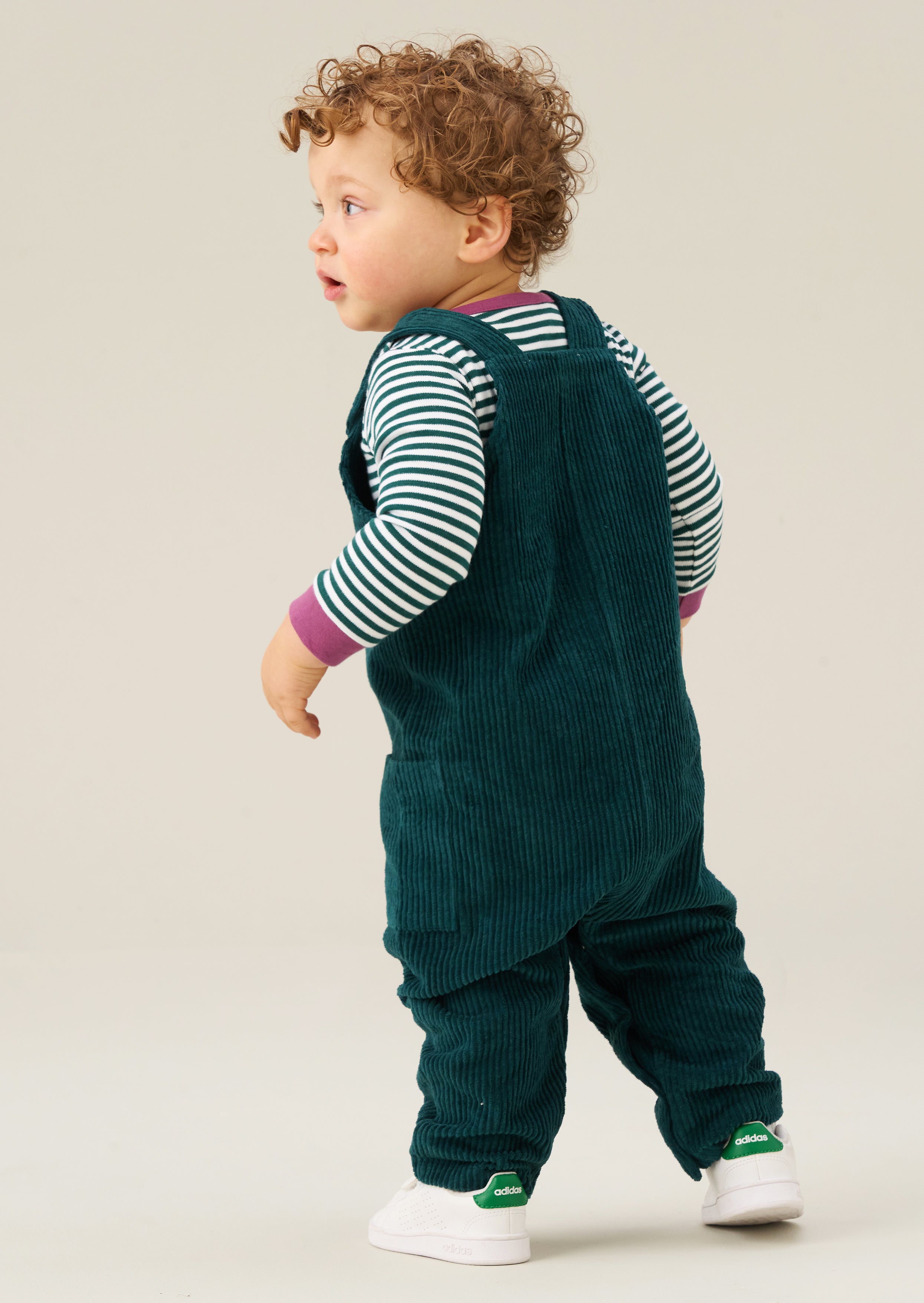 Axton Cord Dungaree Set
