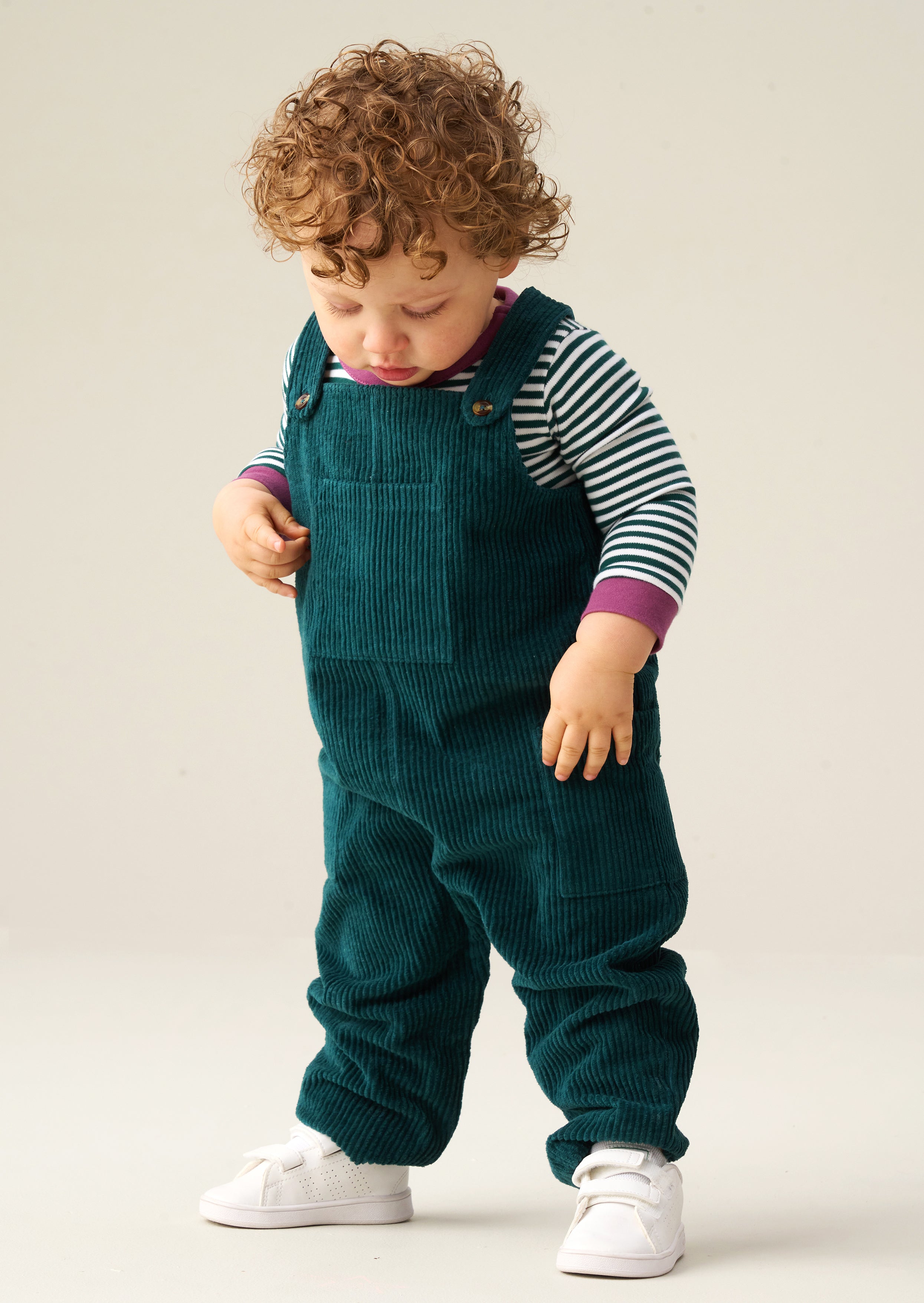 Axton Cord Dungaree Set