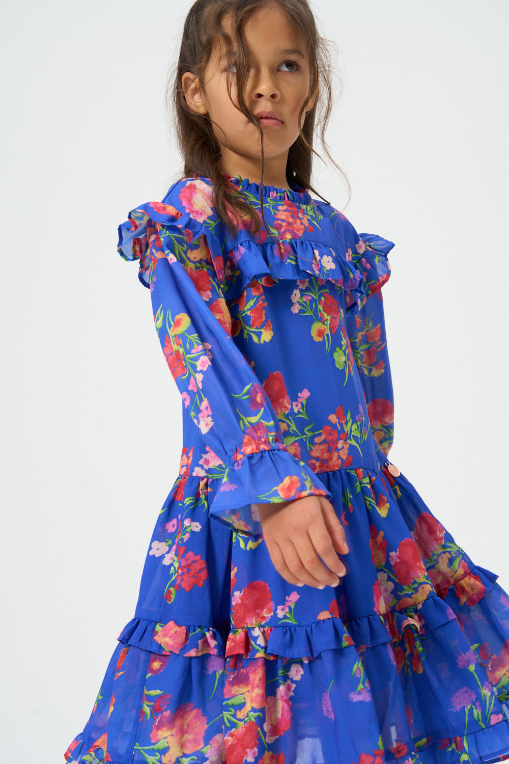 Alexis bedrucktes Georgette-Kleid