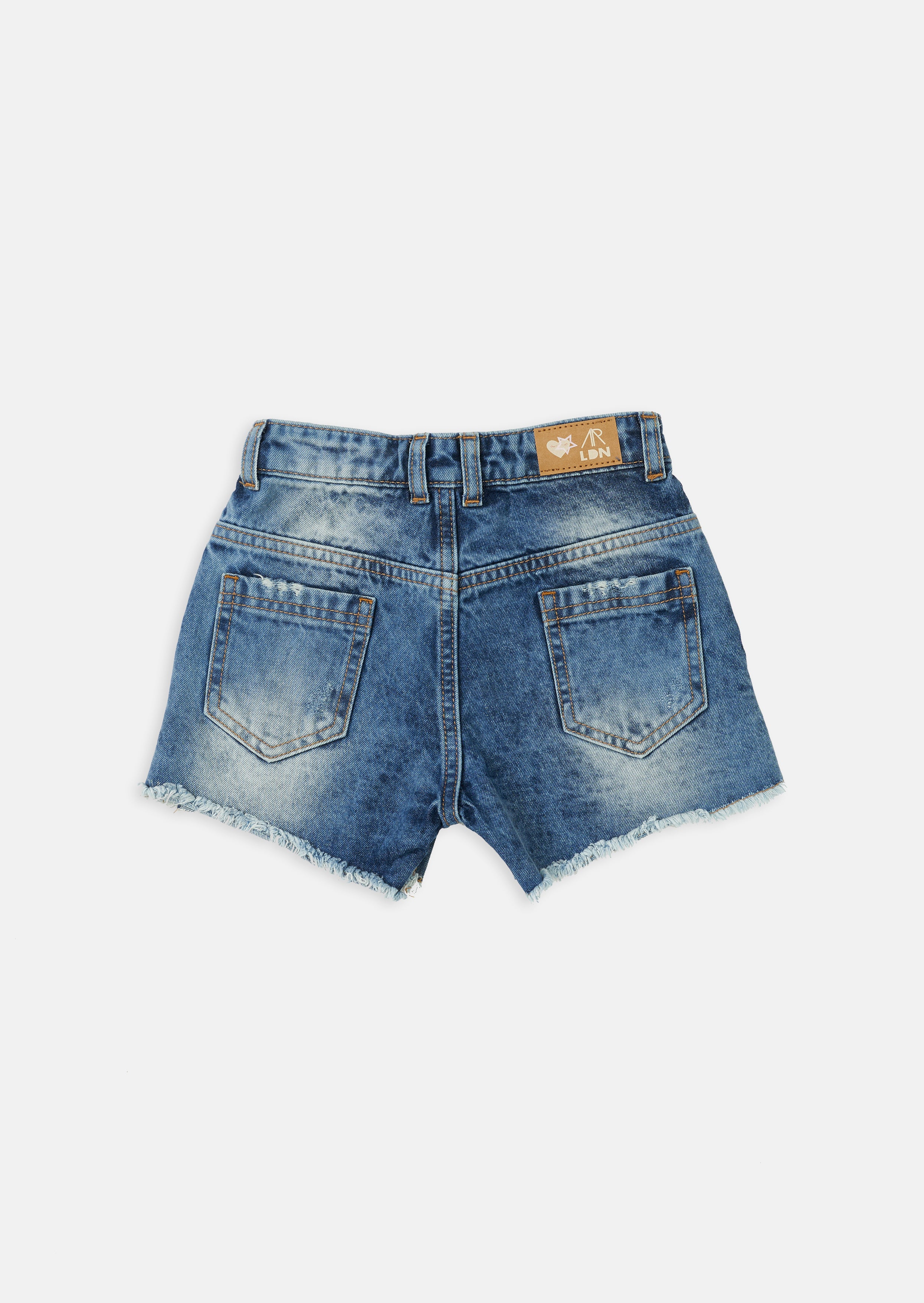 Nina Denim Distressed Short