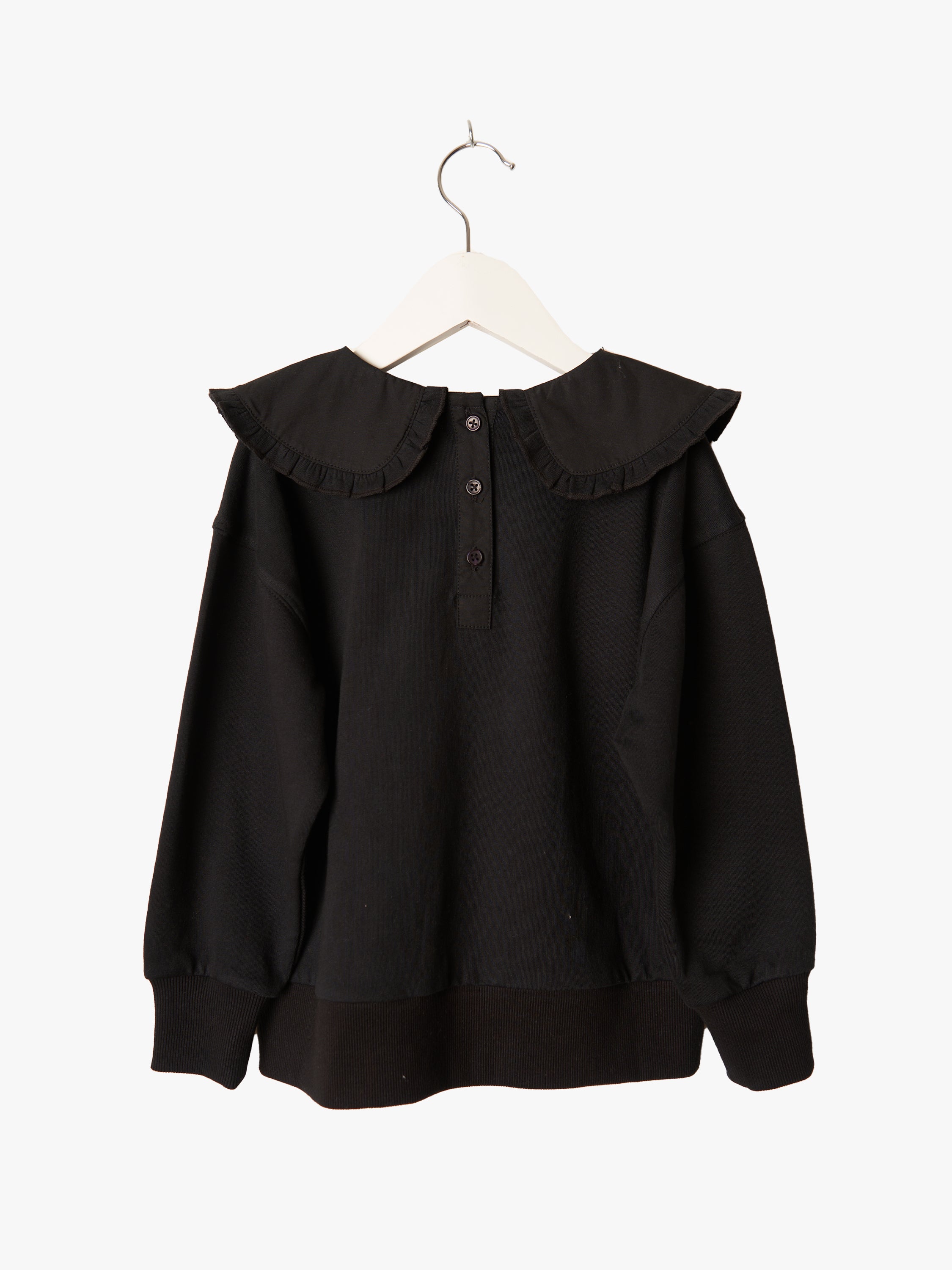 Paris Woven Collar Sweatshirt