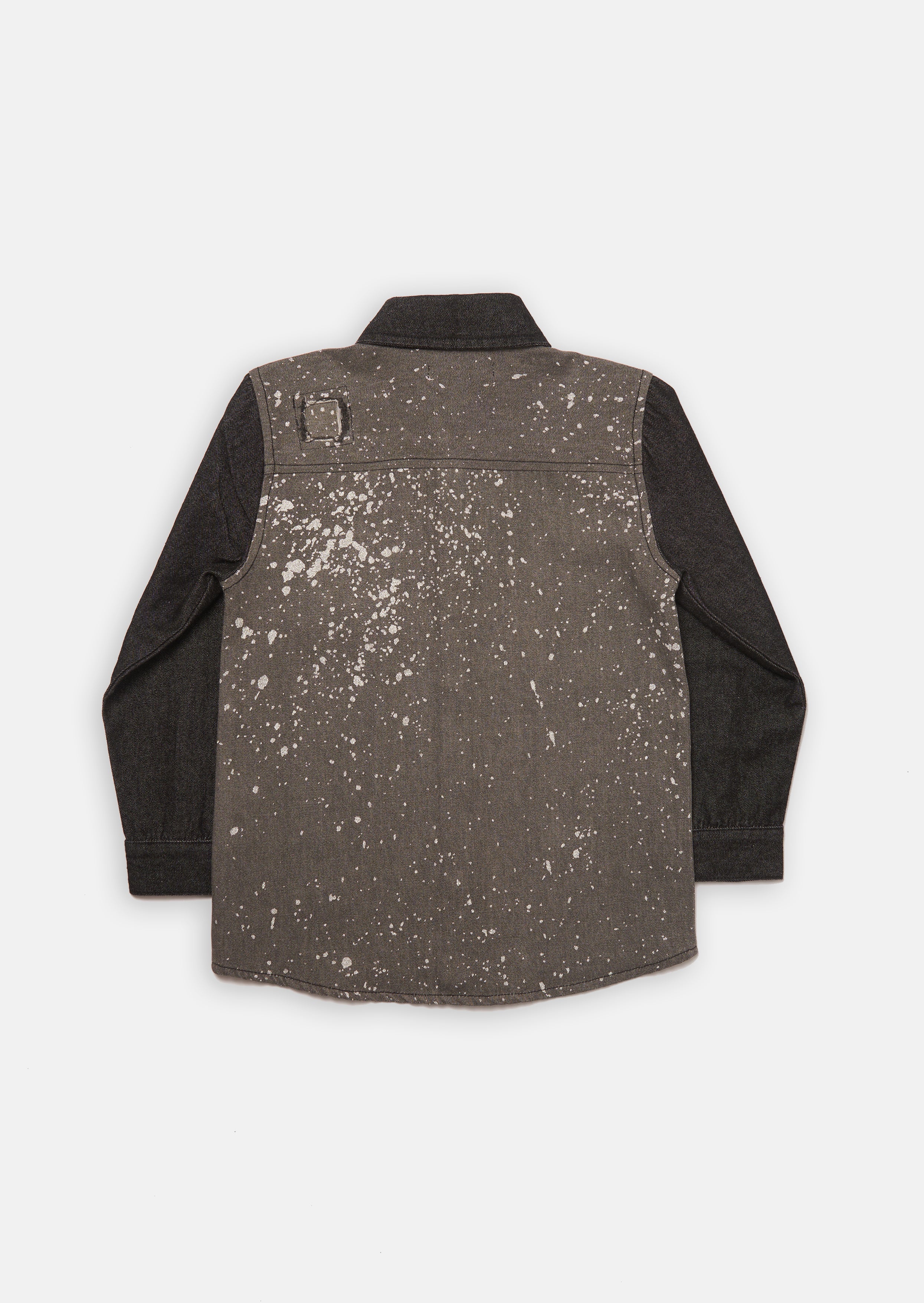 Hendrix Farbe Spritzer Denim Hemd