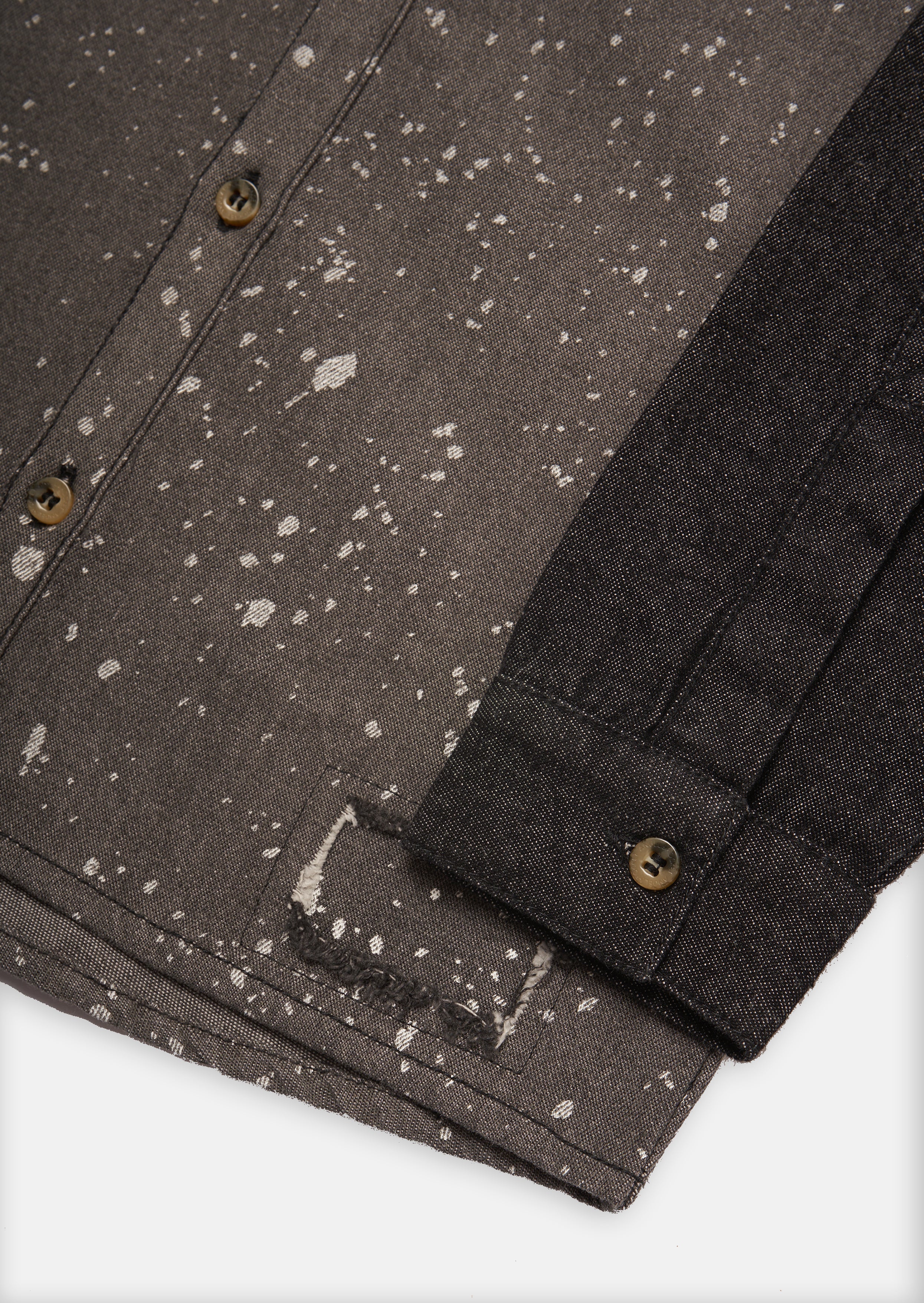 Hendrix Farbe Spritzer Denim Hemd