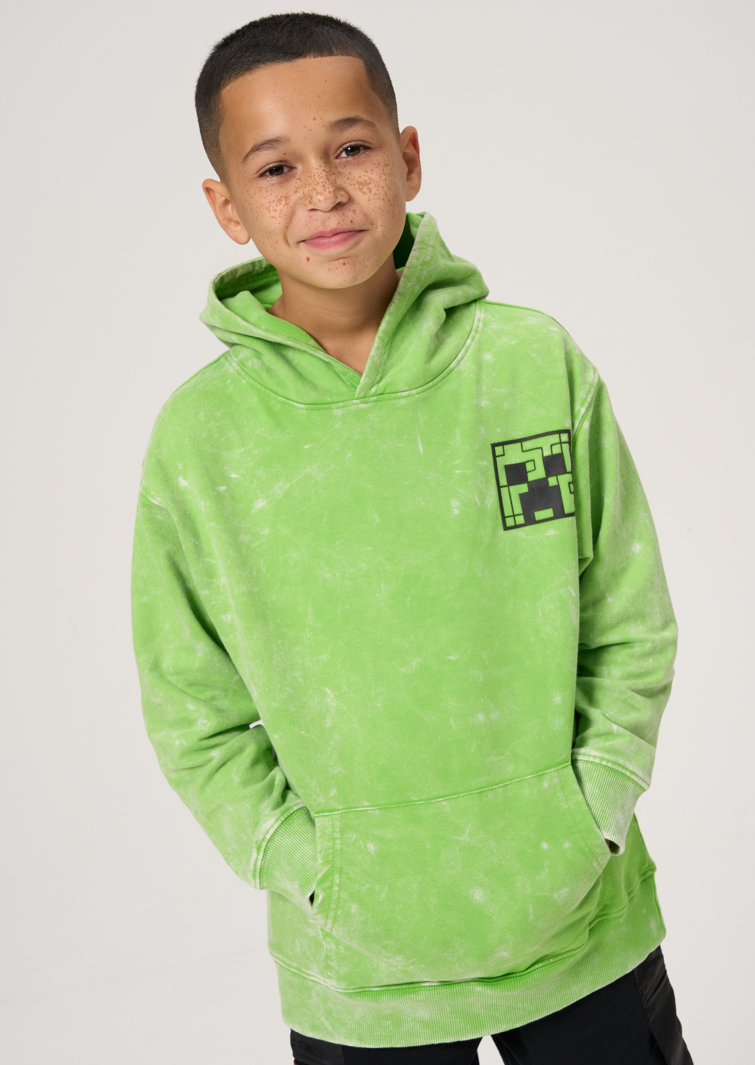 Sweat à capuche graphique Minecraft