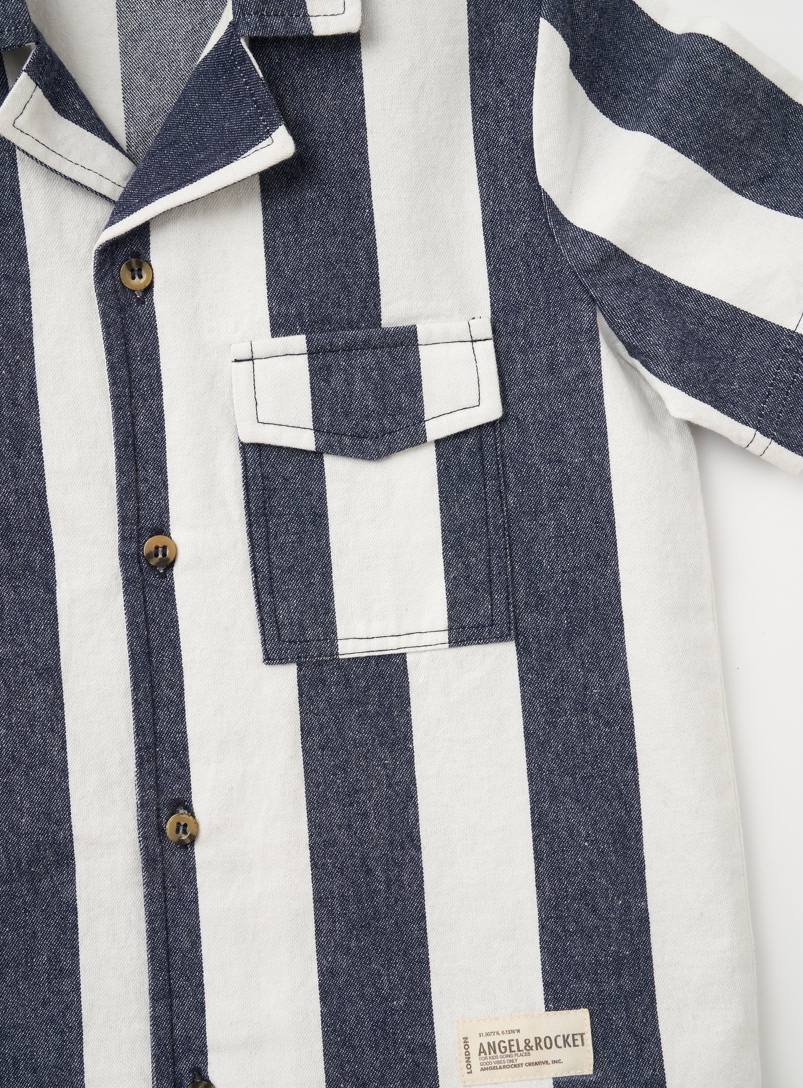 Chemise Jensen à rayures manches courtes
