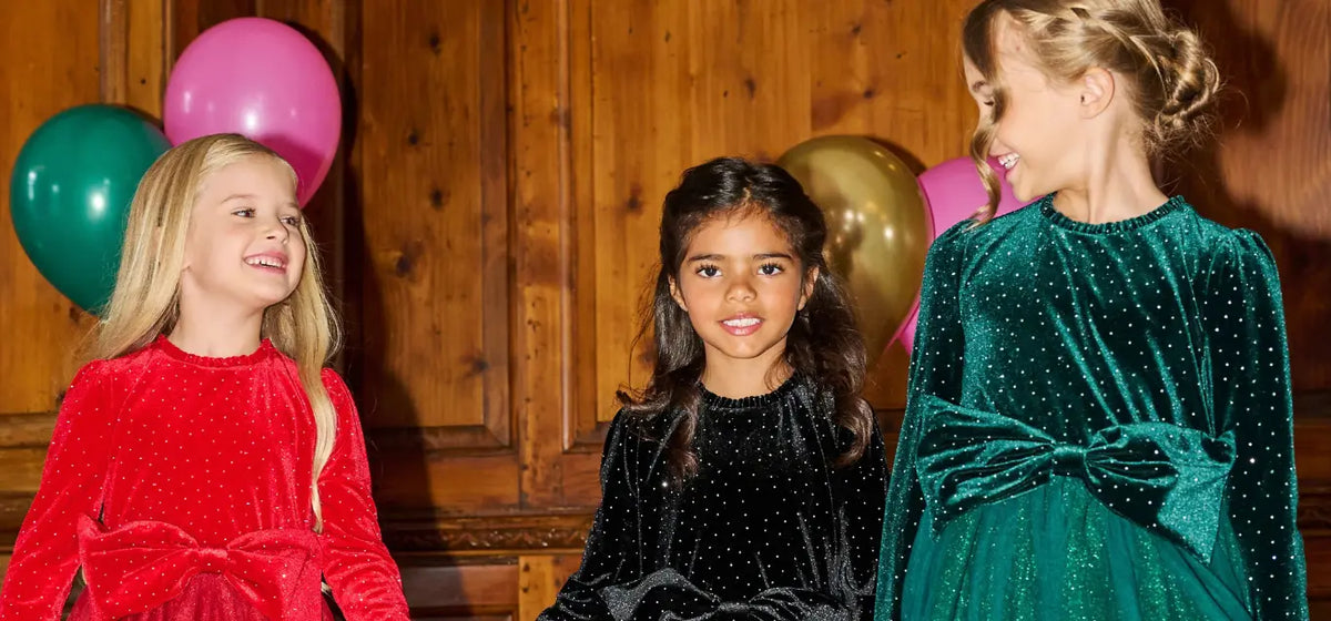 Girls Christmas party dress edit